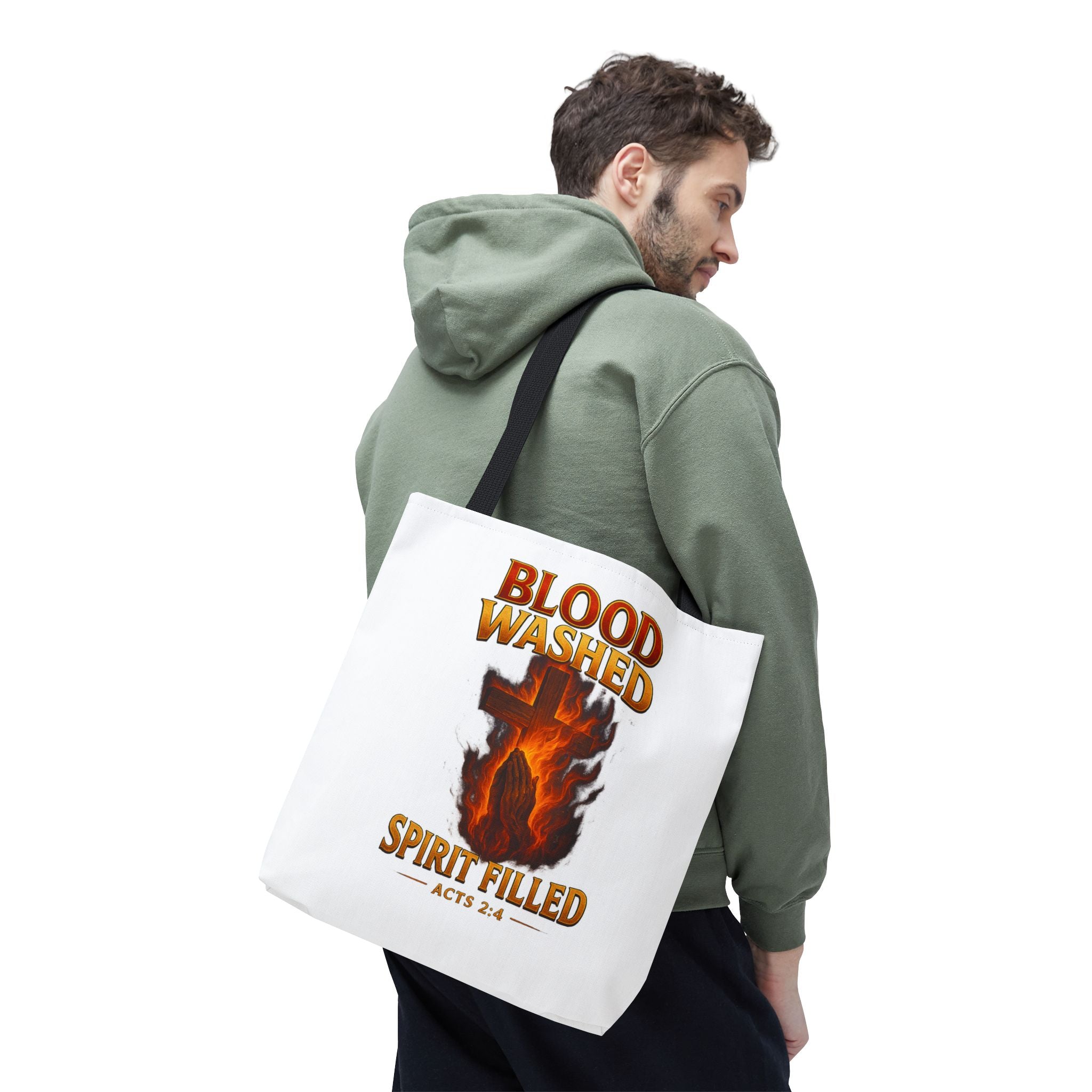 Blood Washed Spirit Filled Tote Bag