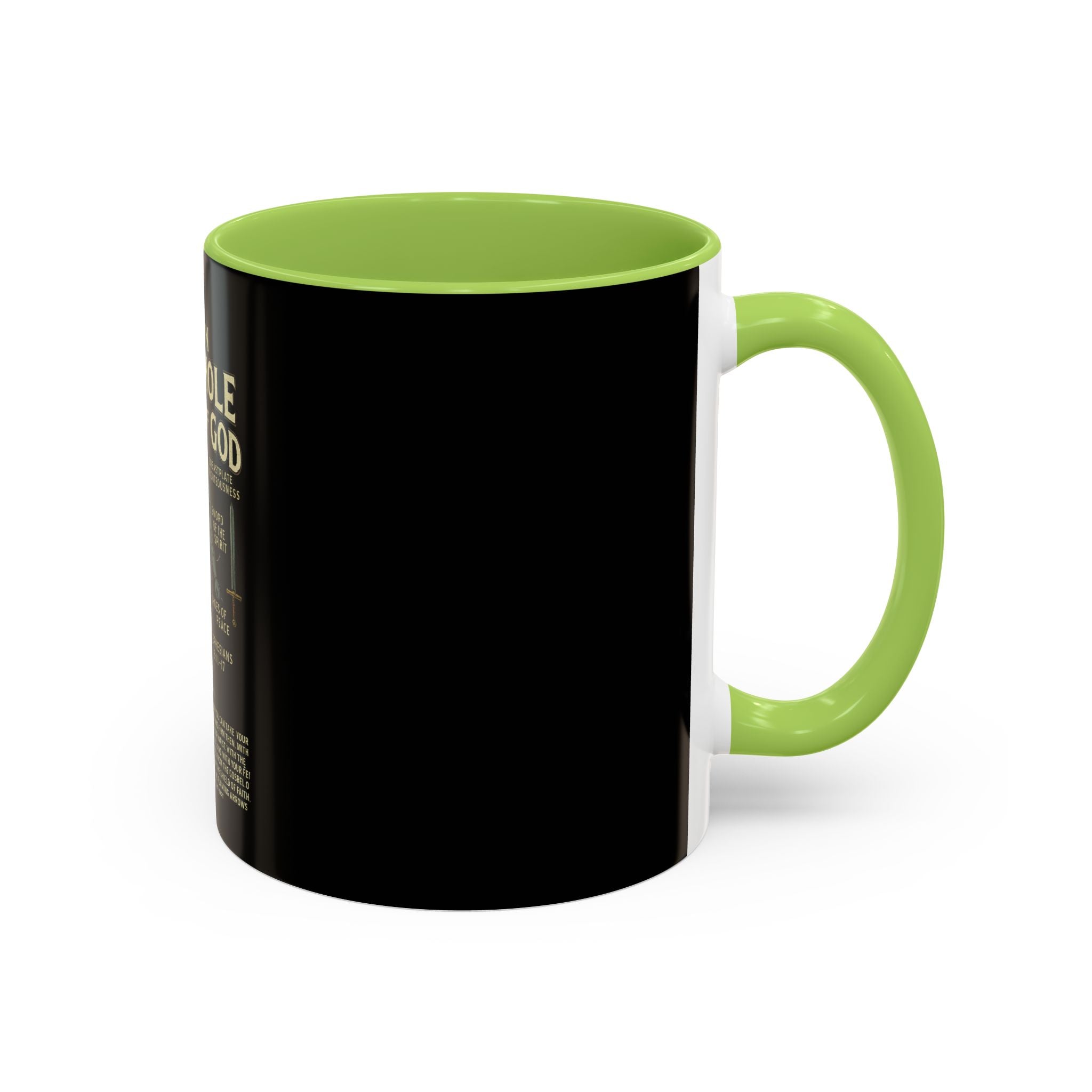 Faith-Inspired Black Coffee Mug