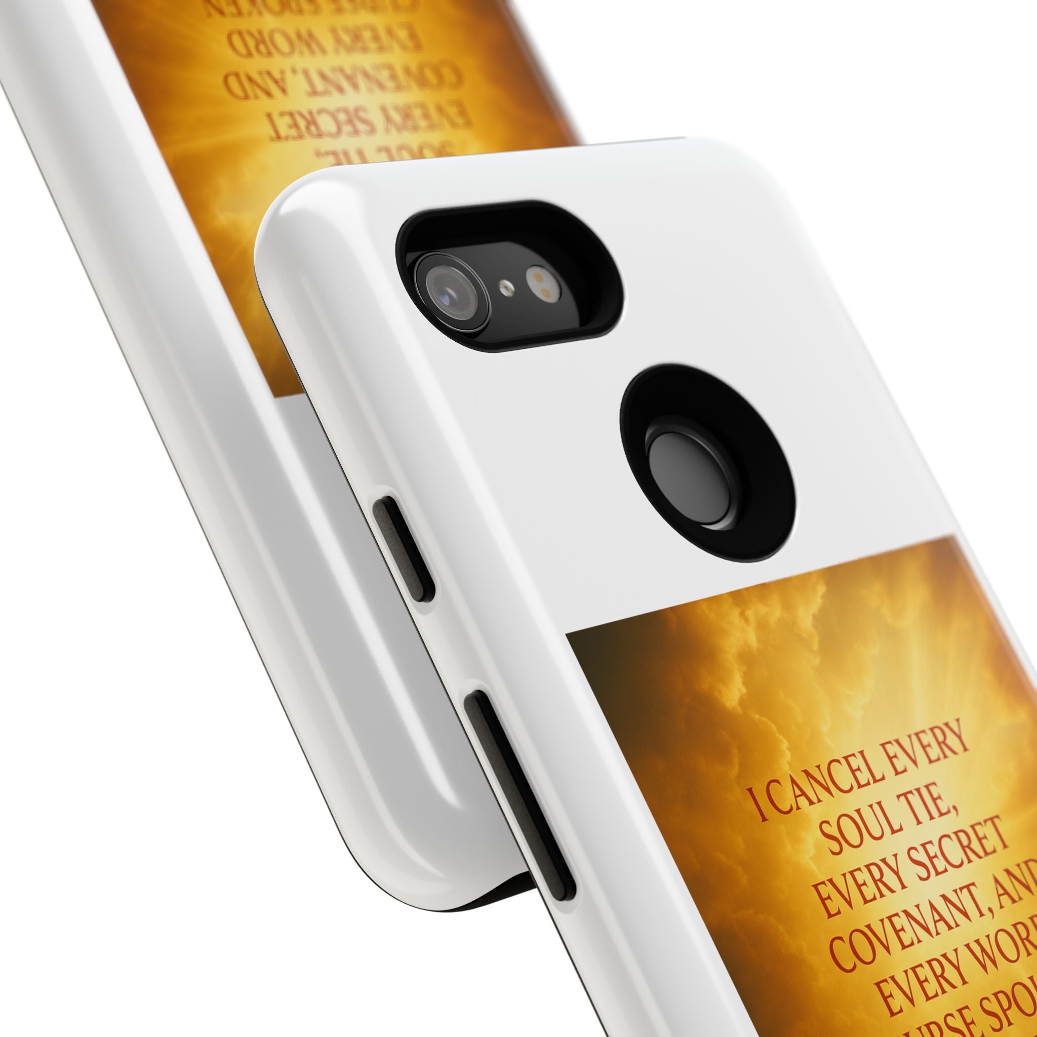 Inspirational Phone Case: Walk in Freedom and Fire