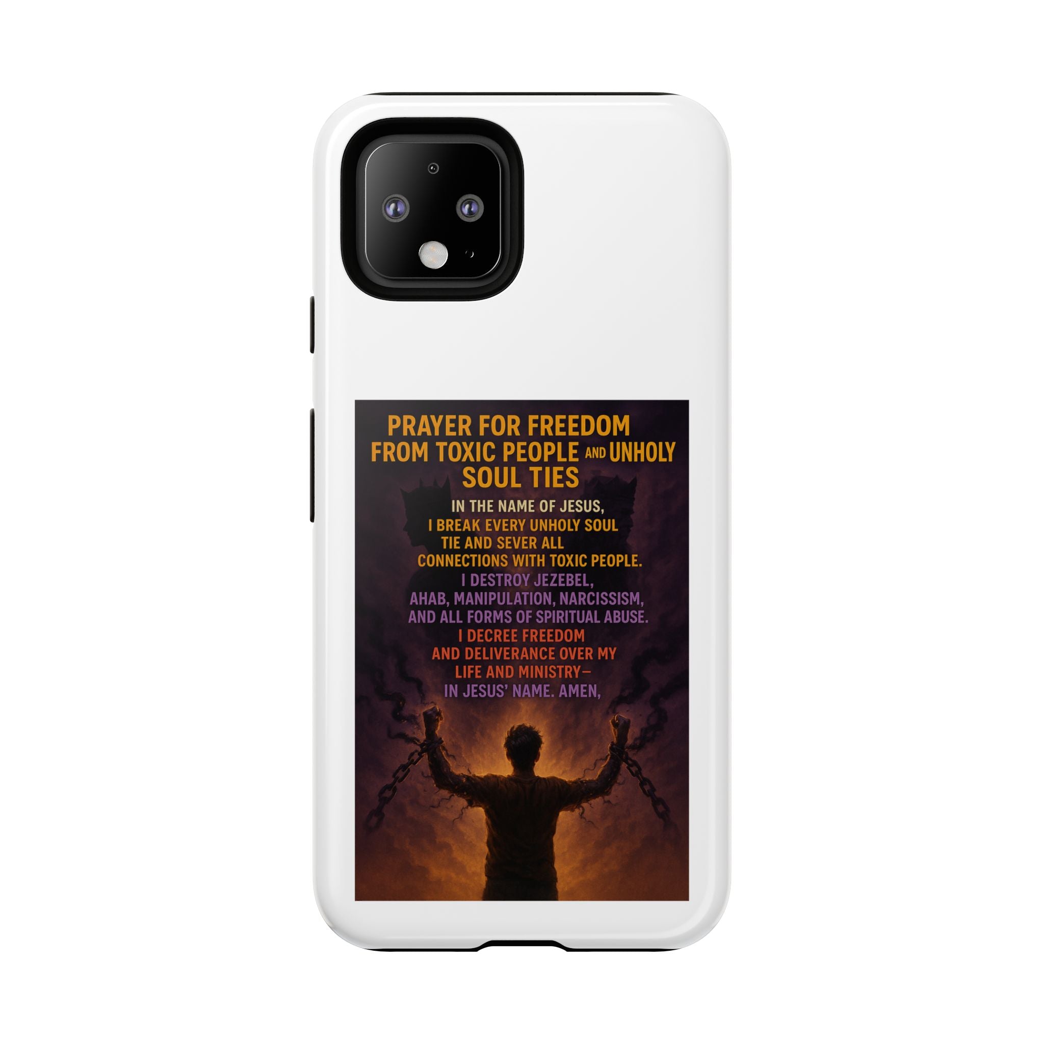 Tough Cases: Empowering Phone Case with Inspirational Prayer