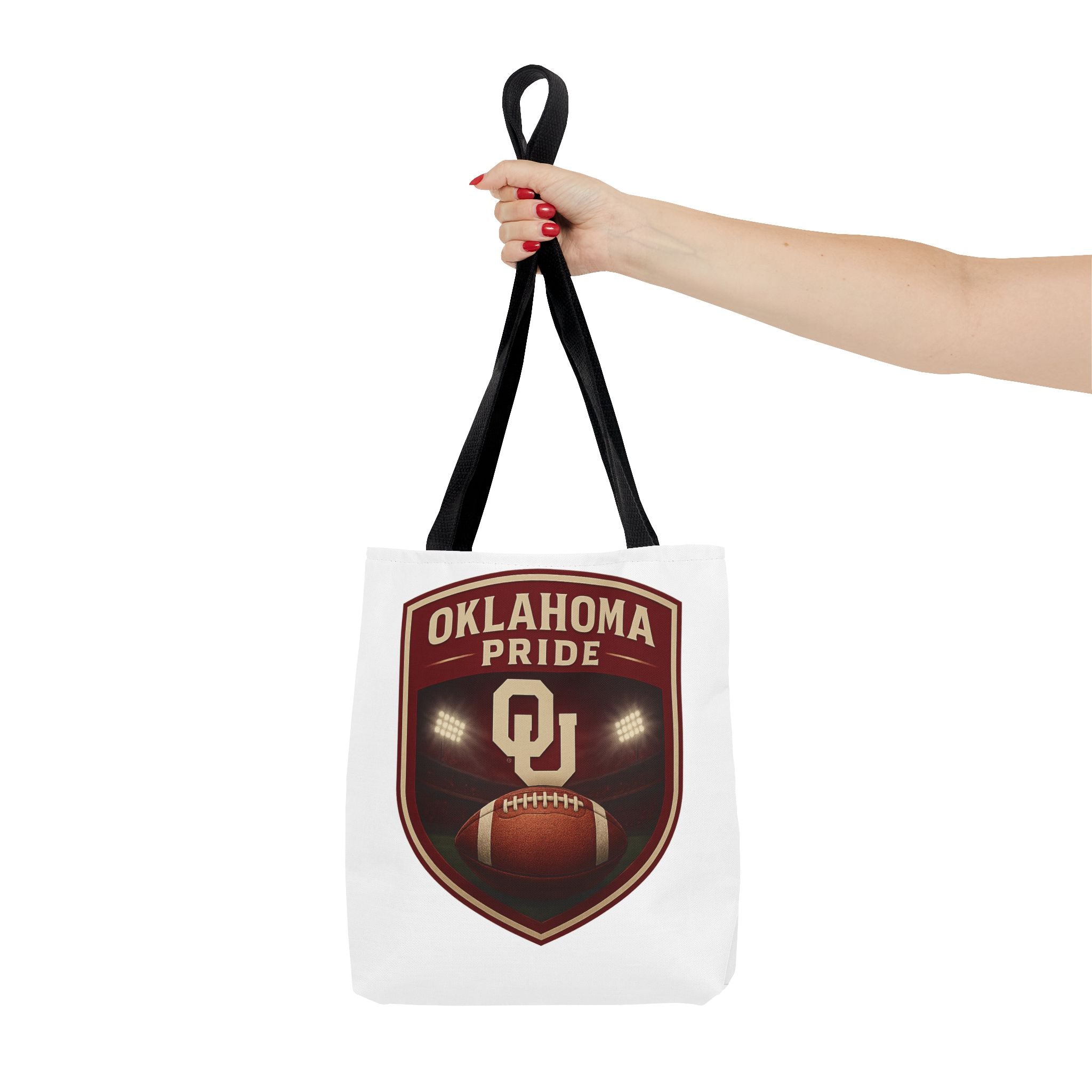 Oklahoma Pride Football Tote Bag