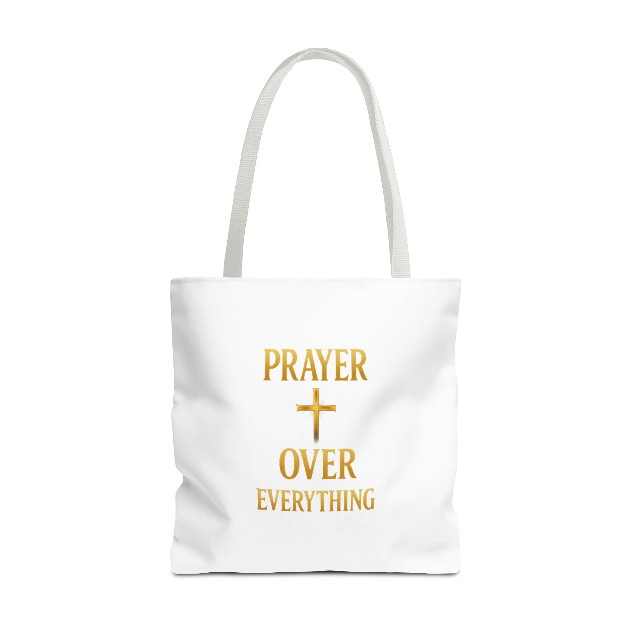 Faith-Inspired Tote Bag - "Prayer Over Everything"