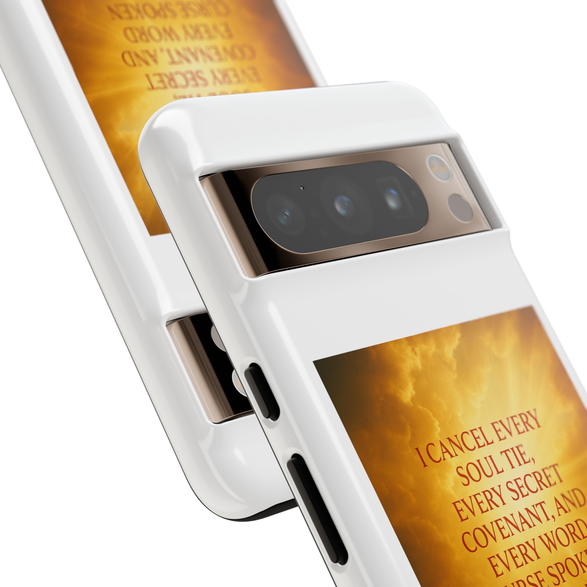 Inspirational Phone Case: Walk in Freedom and Fire