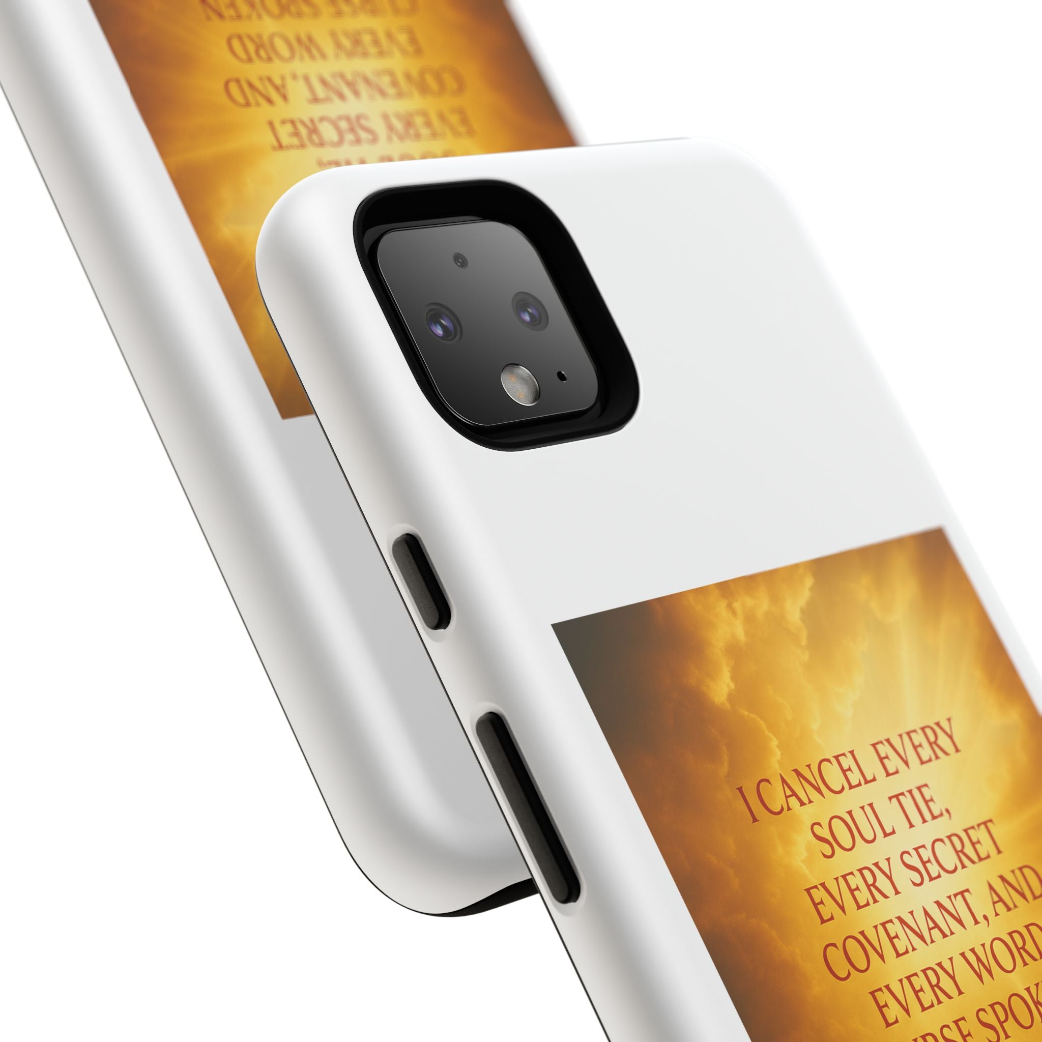 Inspirational Phone Case: Walk in Freedom and Fire