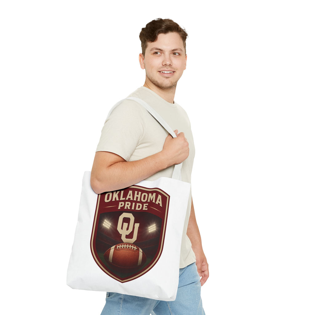 Oklahoma Pride Football Tote Bag