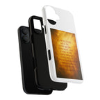 Inspirational Phone Case: Walk in Freedom and Fire
