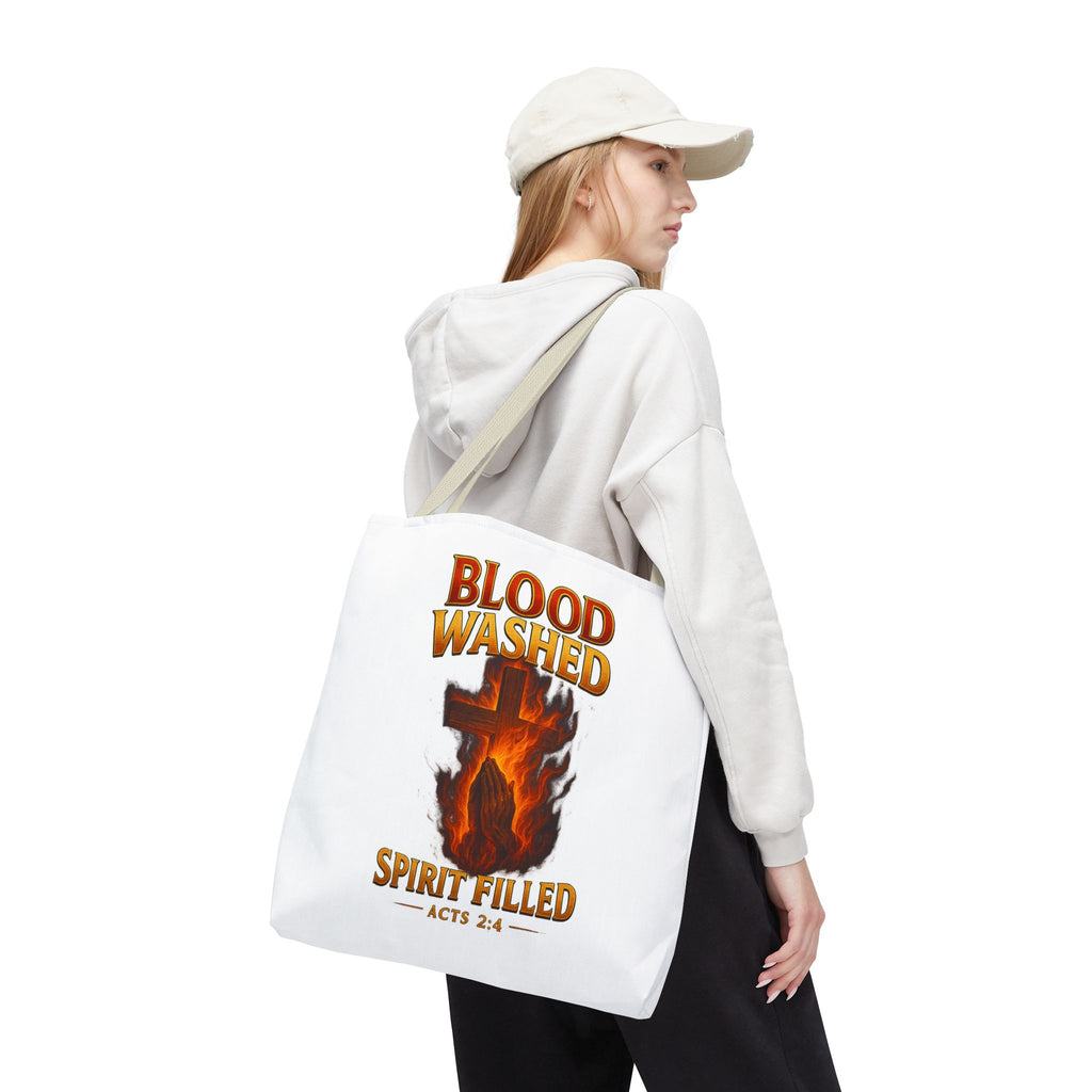 Blood Washed Spirit Filled Tote Bag