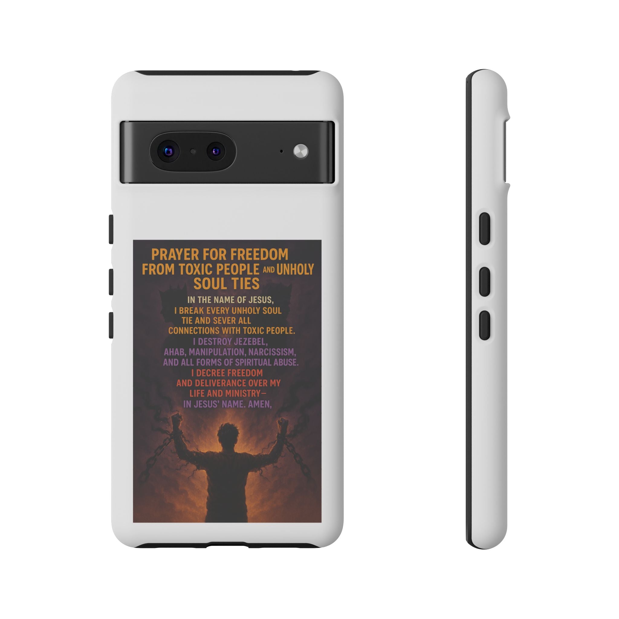 Tough Cases: Empowering Phone Case with Inspirational Prayer