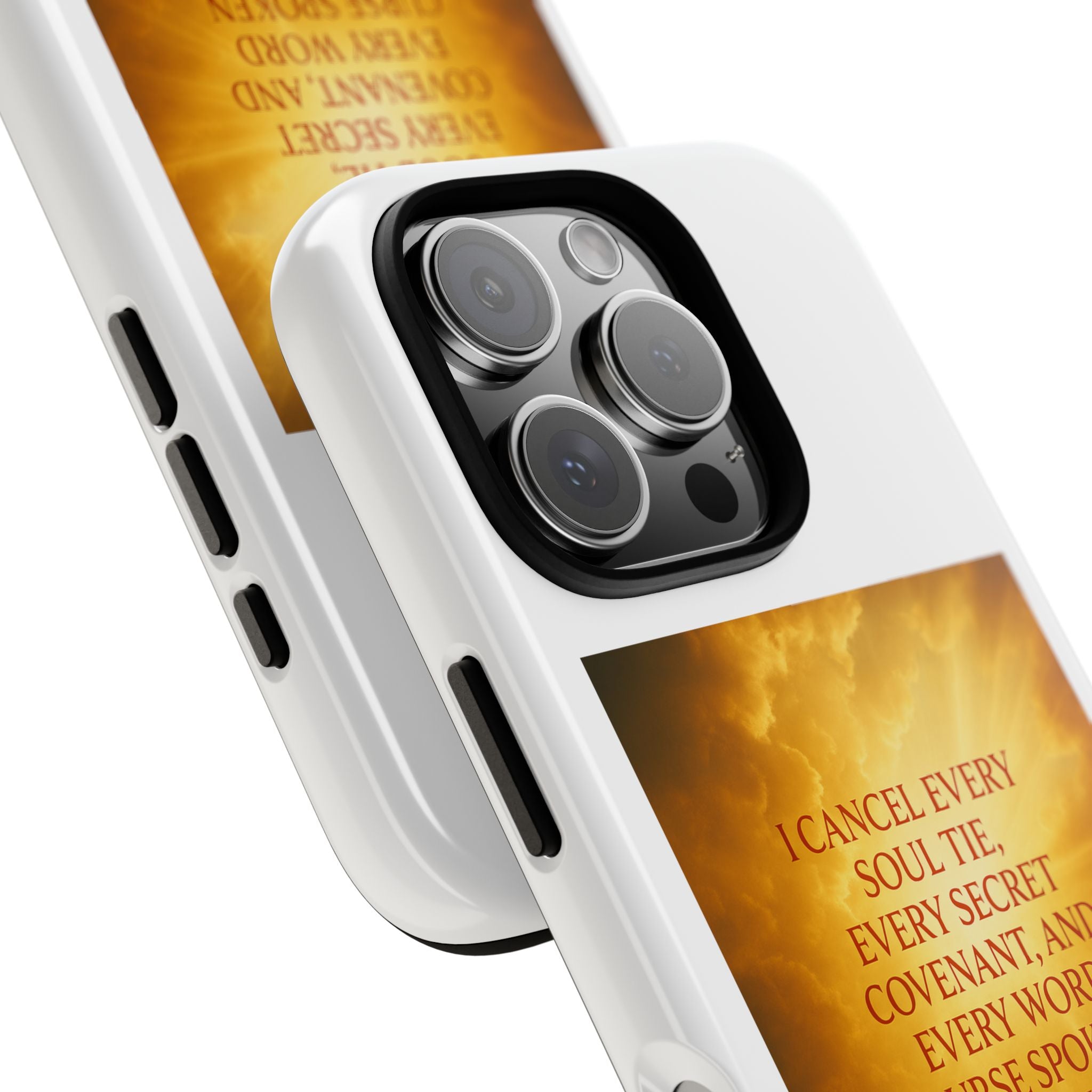 Inspirational Phone Case: Walk in Freedom and Fire