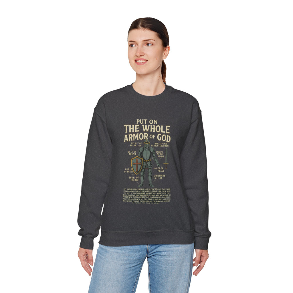 Faith-Inspired Armor of God Crewneck Sweatshirt