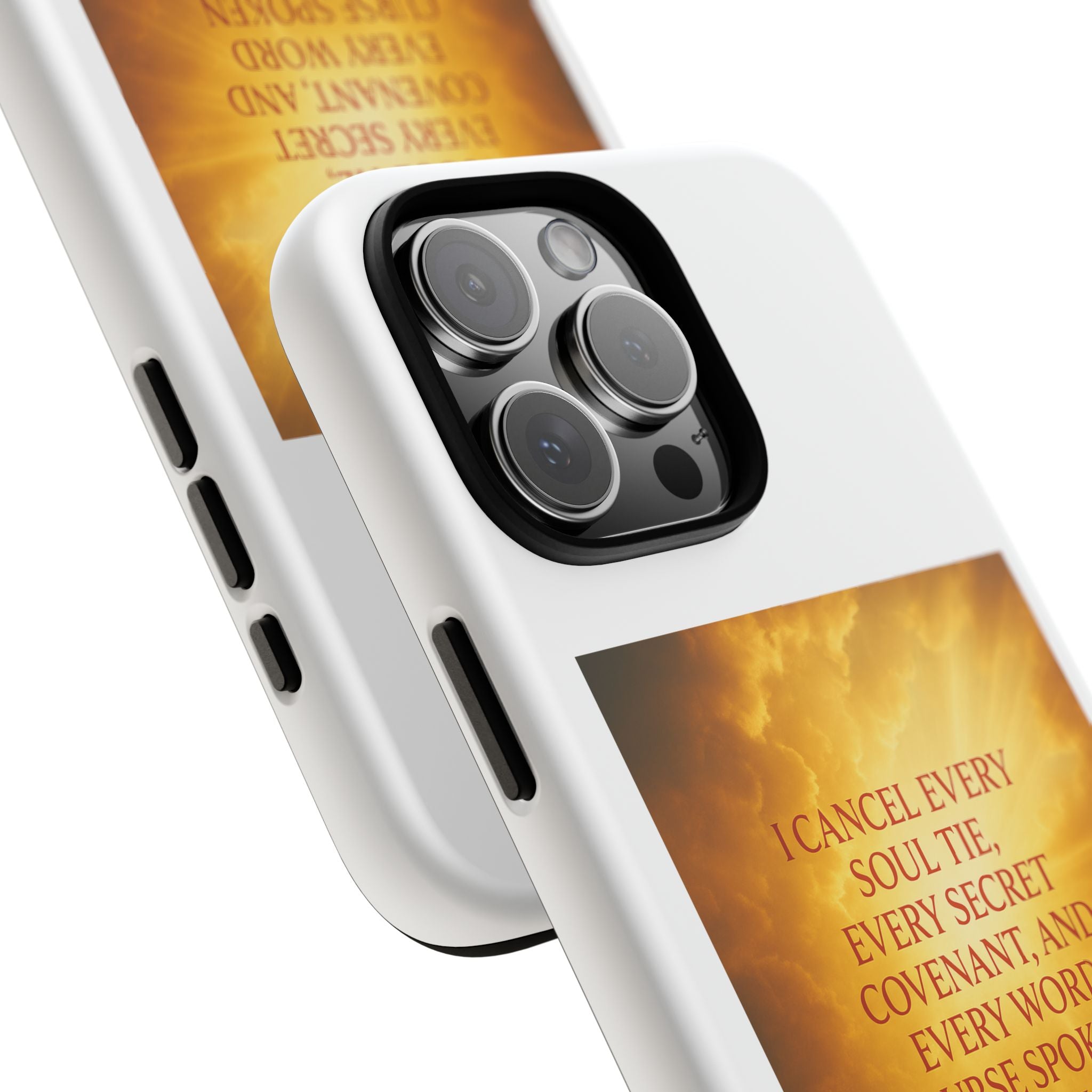 Inspirational Phone Case: Walk in Freedom and Fire
