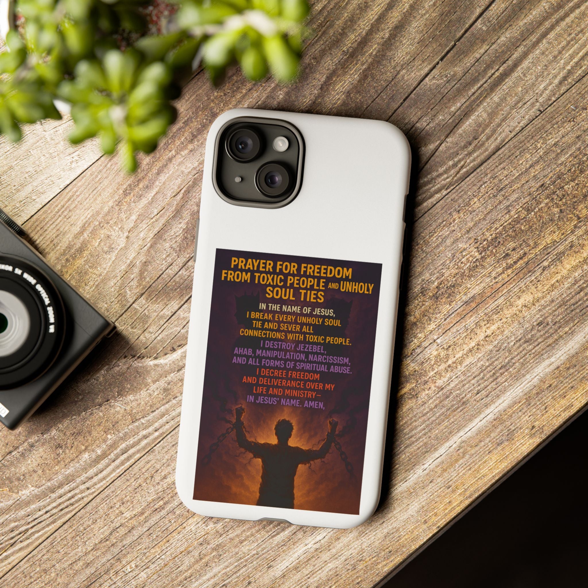 Tough Cases: Empowering Phone Case with Inspirational Prayer