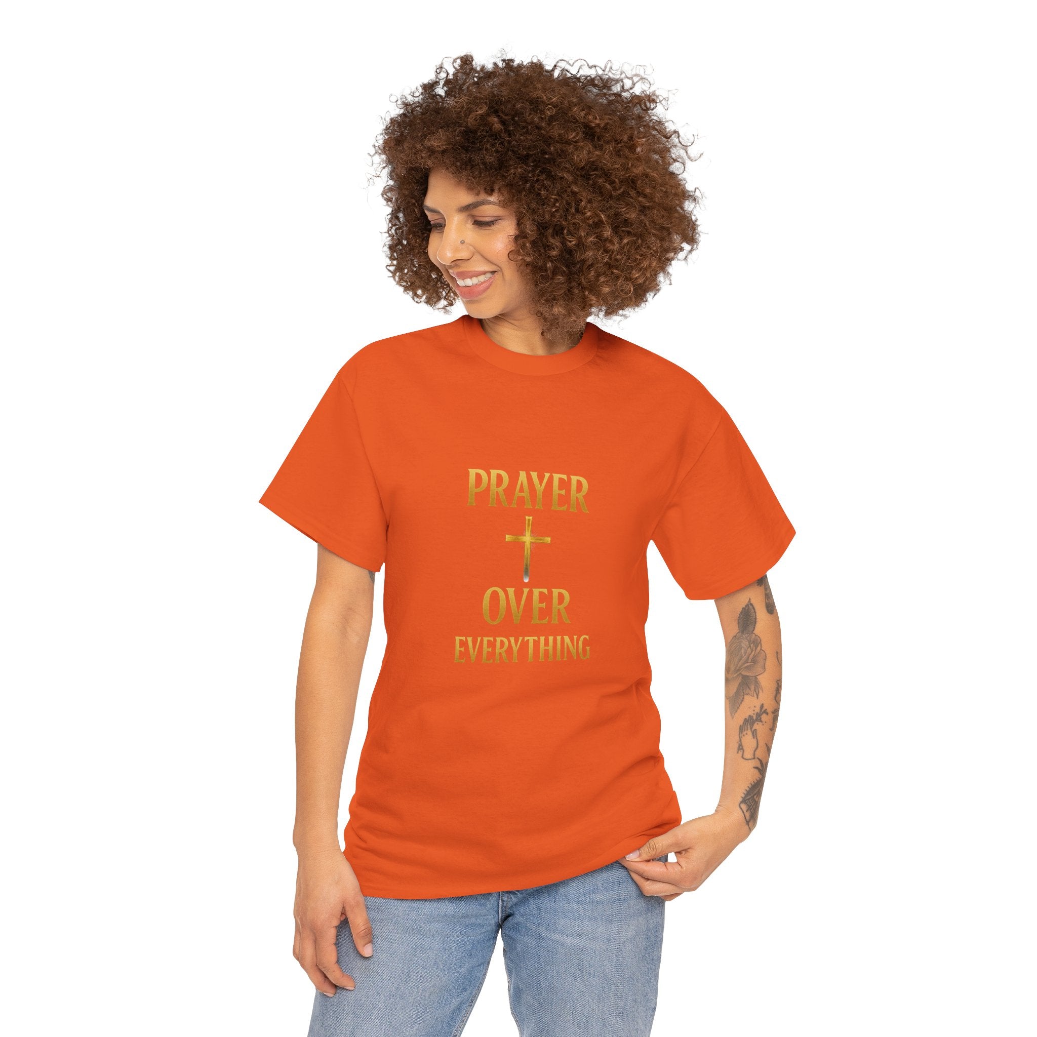 Prayer Over Everything Unisex Heavy Cotton Tee