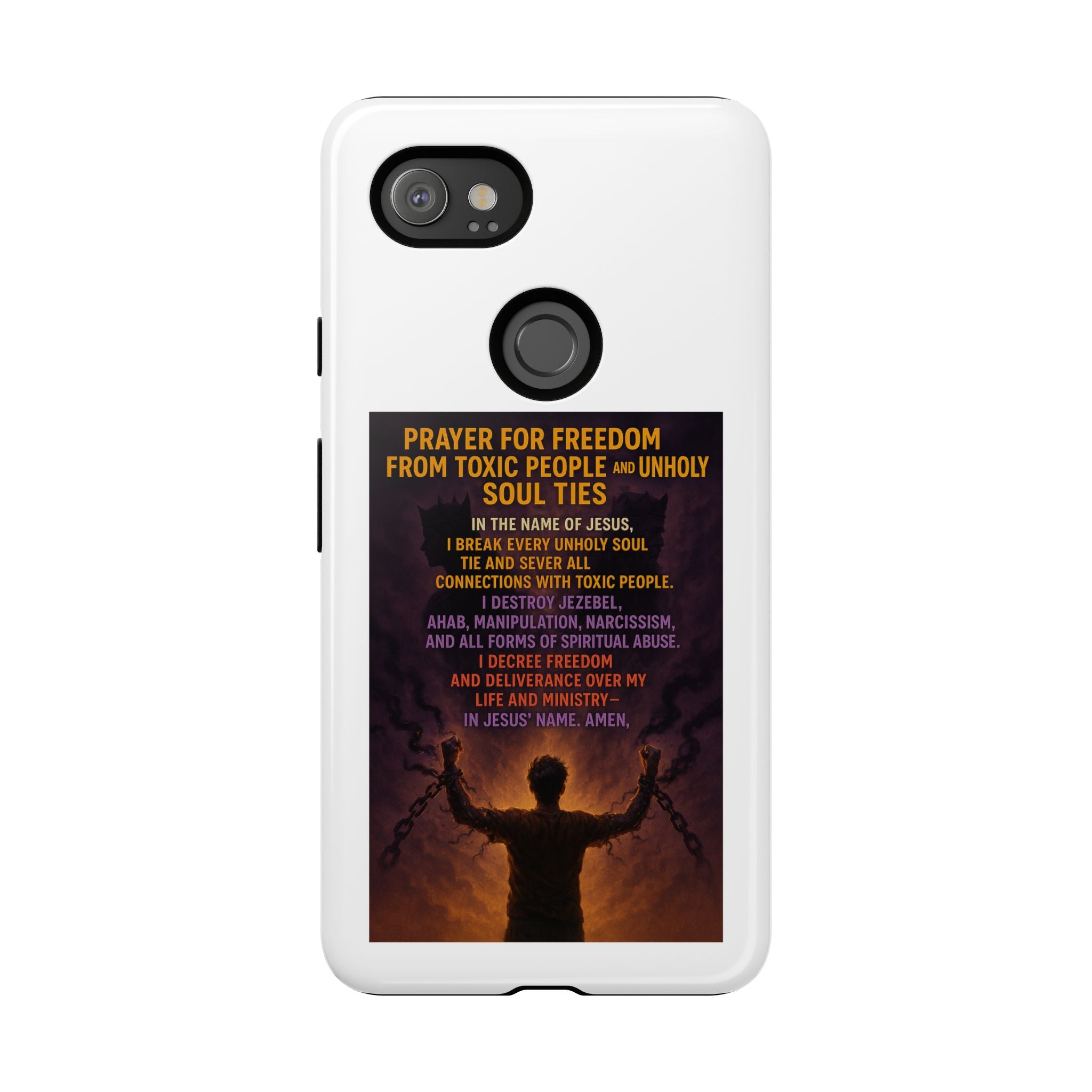 Tough Cases: Empowering Phone Case with Inspirational Prayer