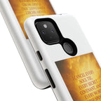 Inspirational Phone Case: Walk in Freedom and Fire