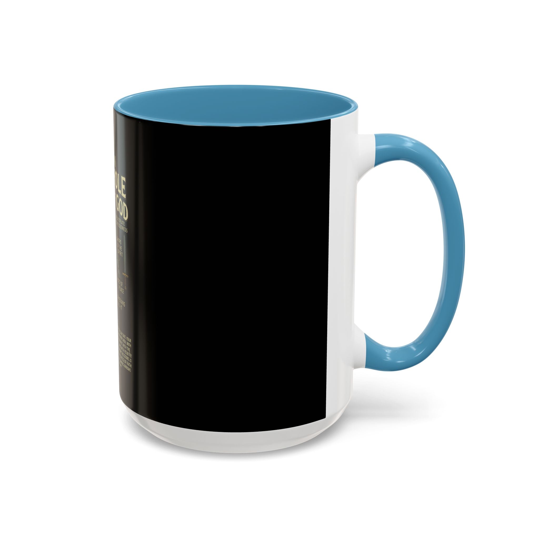 Faith-Inspired Black Coffee Mug