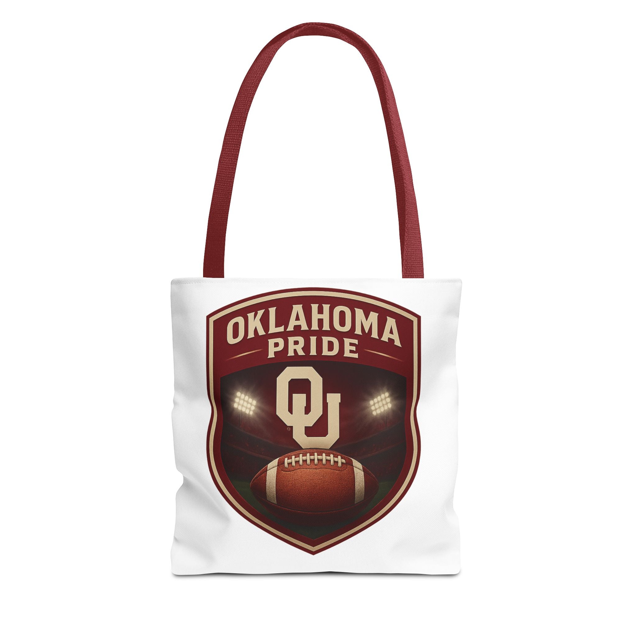 Oklahoma Pride Football Tote Bag