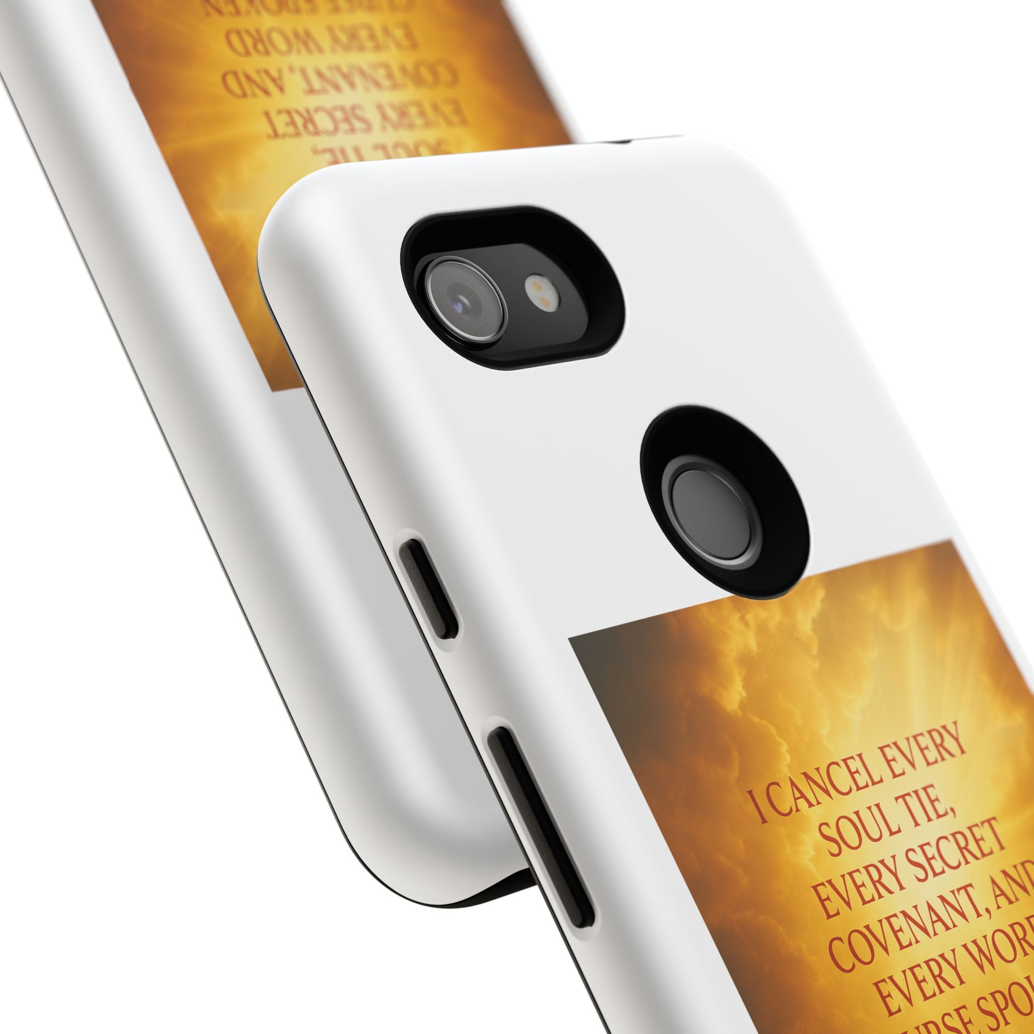 Inspirational Phone Case: Walk in Freedom and Fire