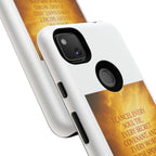 Inspirational Phone Case: Walk in Freedom and Fire