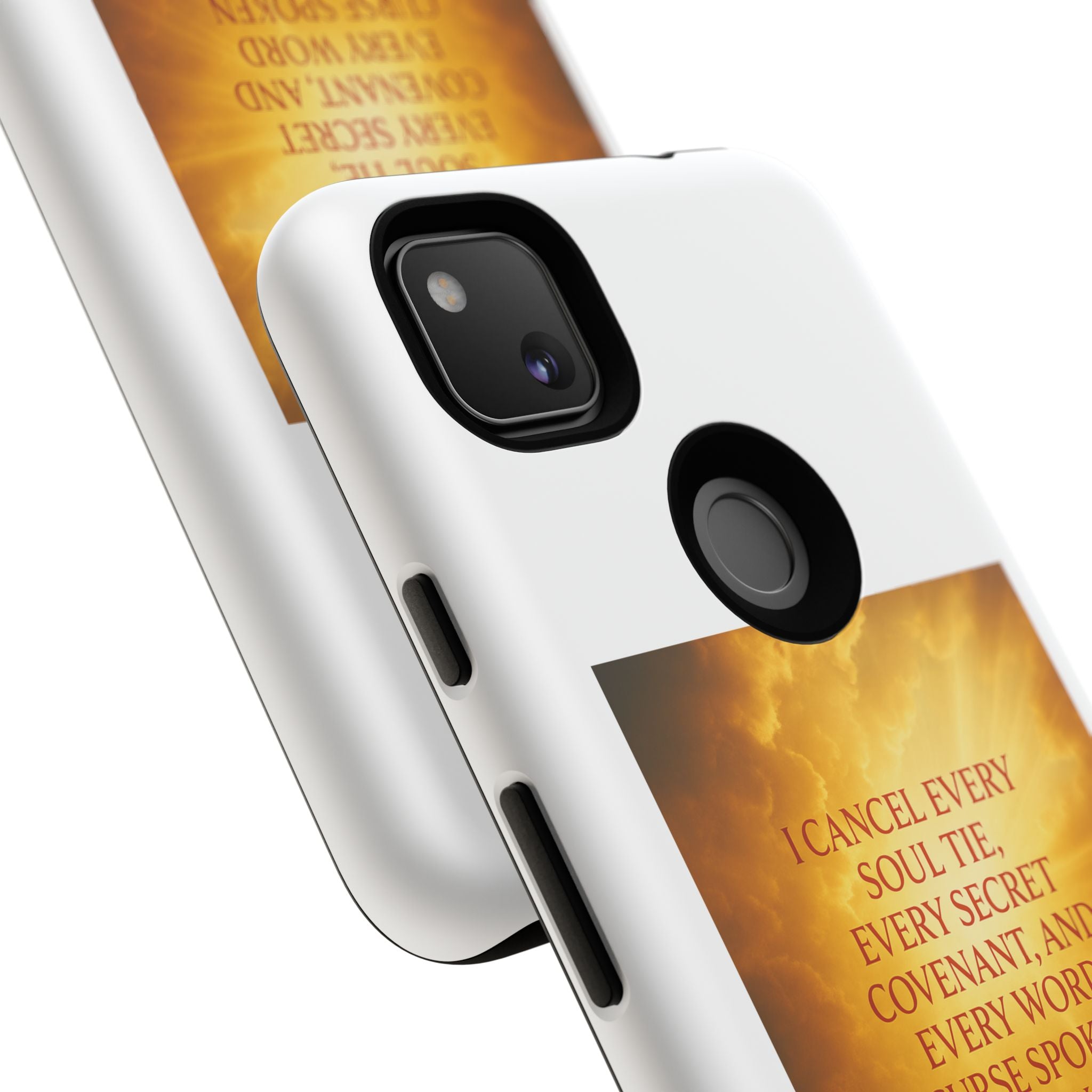 Inspirational Phone Case: Walk in Freedom and Fire