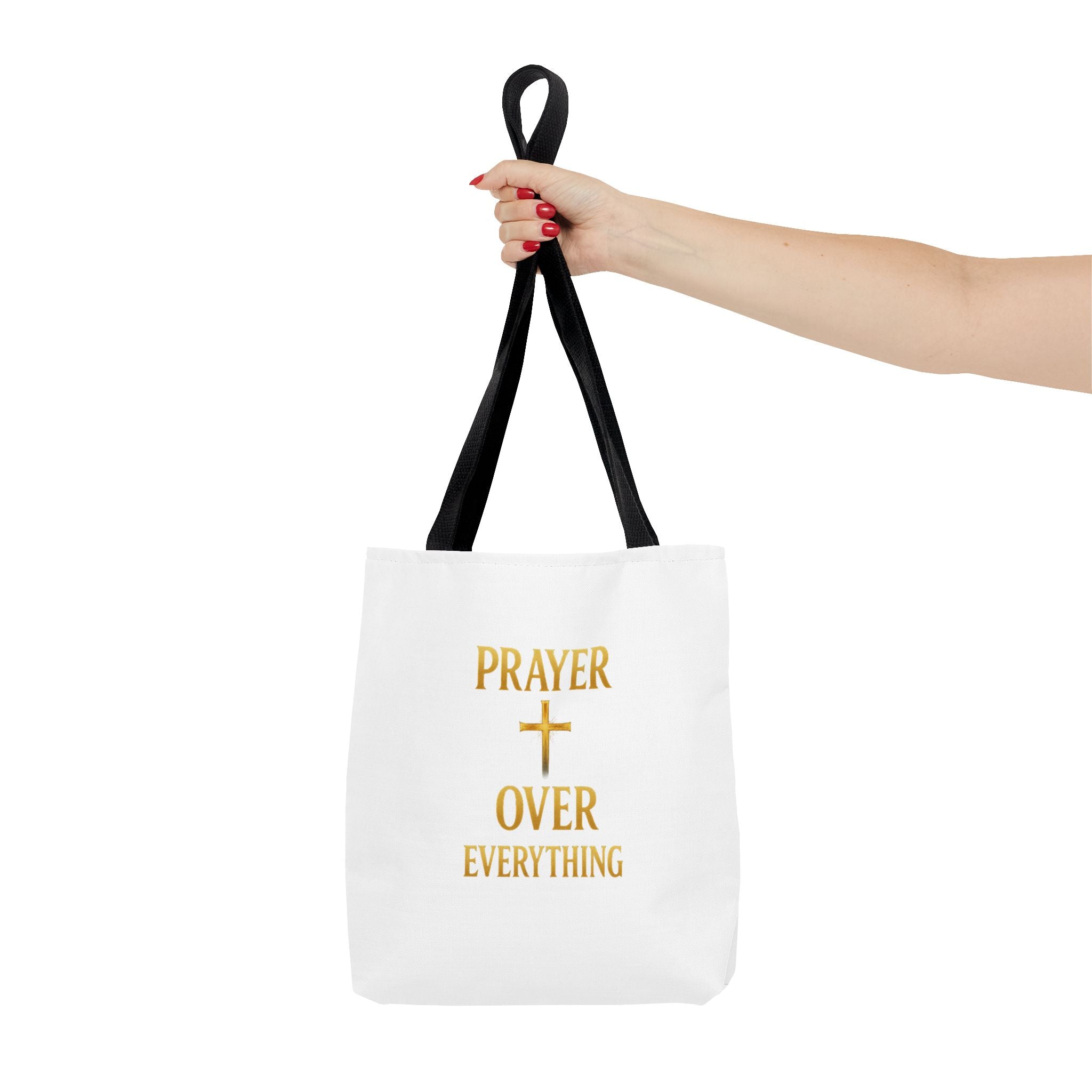 Faith-Inspired Tote Bag - "Prayer Over Everything"