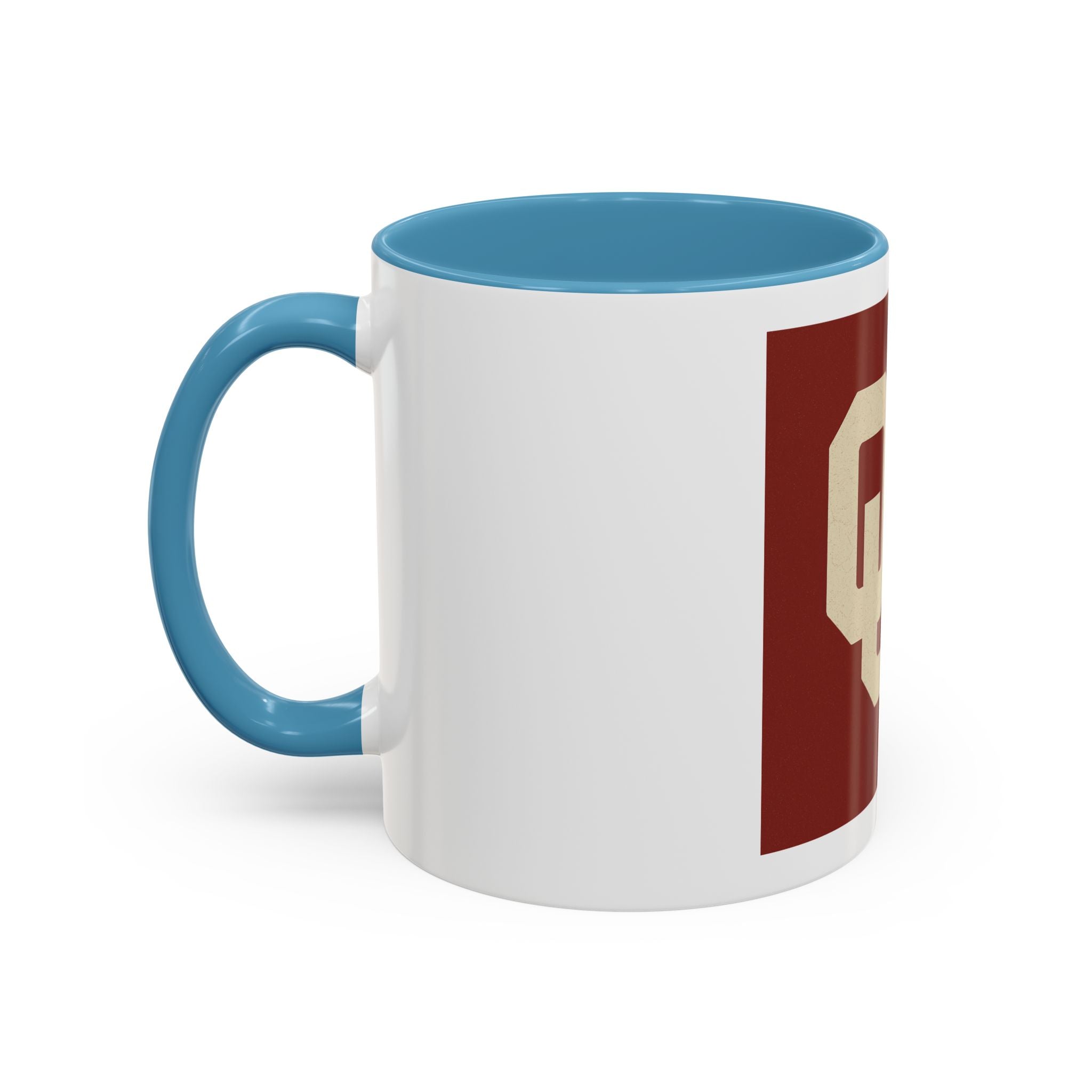 Crimson Accent Coffee Mug with OU Logo