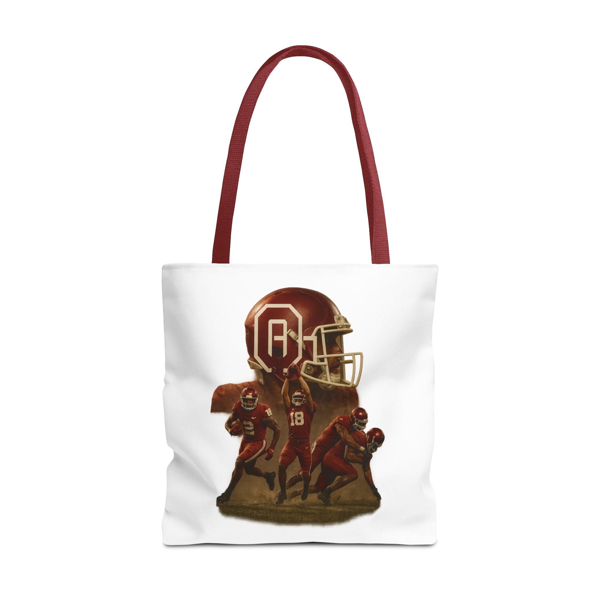 Sporty Tote Bag with Football Design