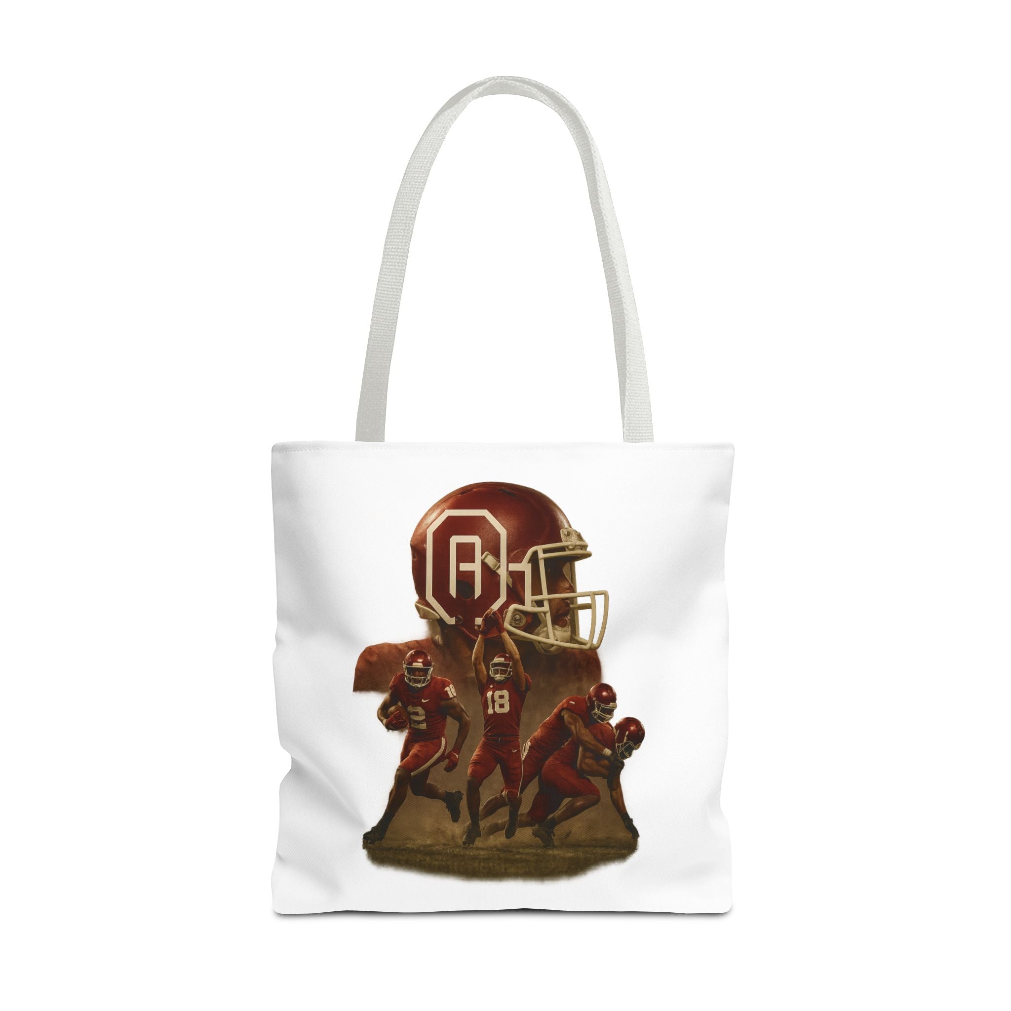 Sporty Tote Bag with Football Design