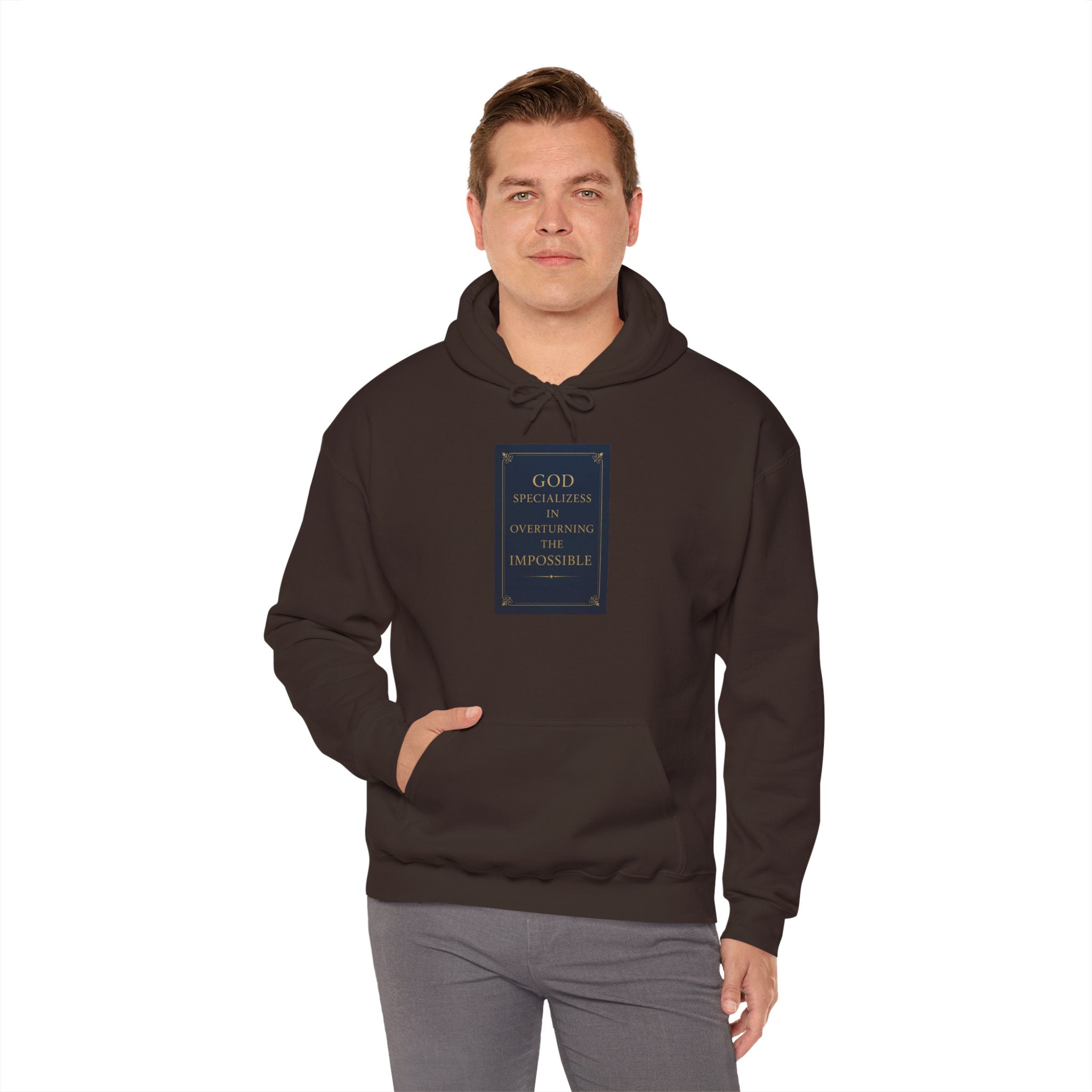 Inspirational God Quote Hoodie, Cozy Sweatshirt for Faith, Religion Gift, Spiritual Wear, Unisex Hooded Sweatshirt