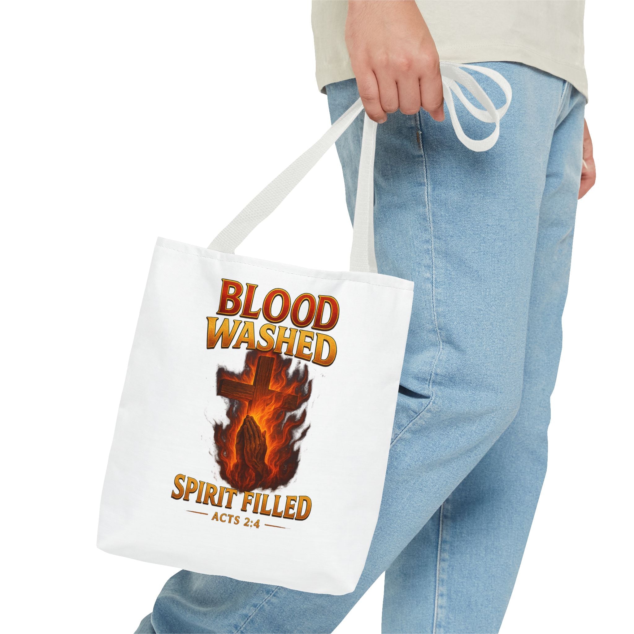 Blood Washed Spirit Filled Tote Bag