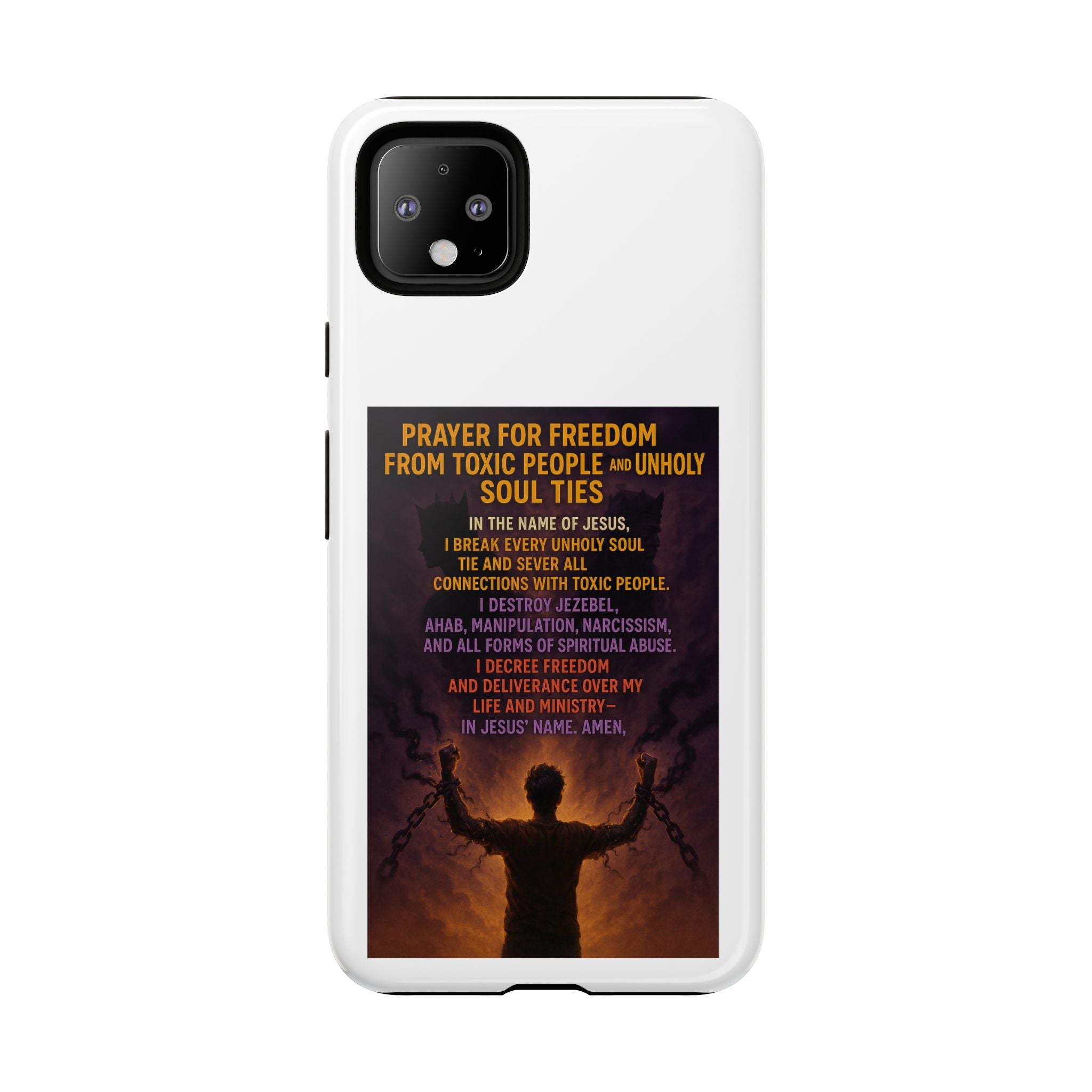 Tough Cases: Empowering Phone Case with Inspirational Prayer