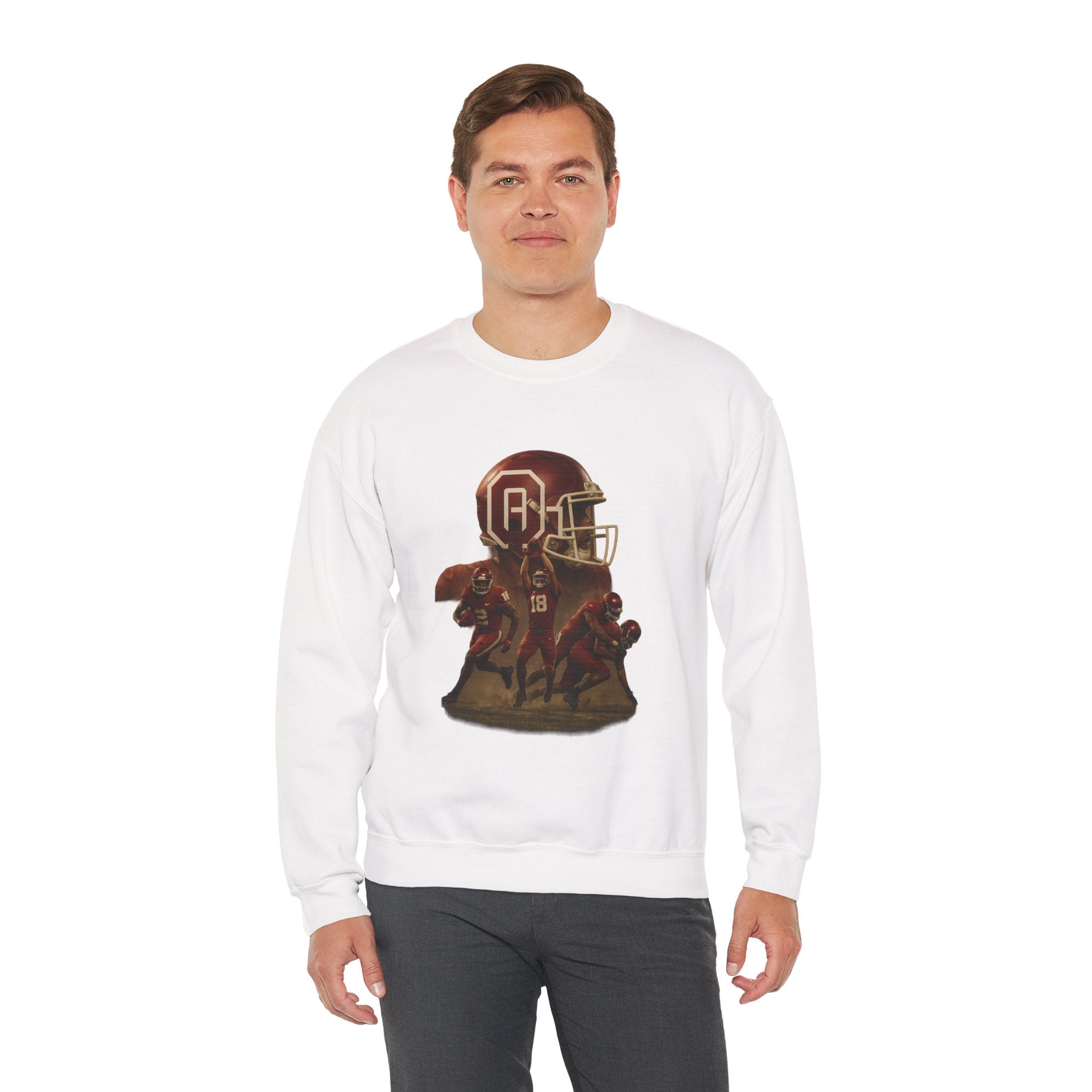 Vintage Football Crewneck Sweatshirt