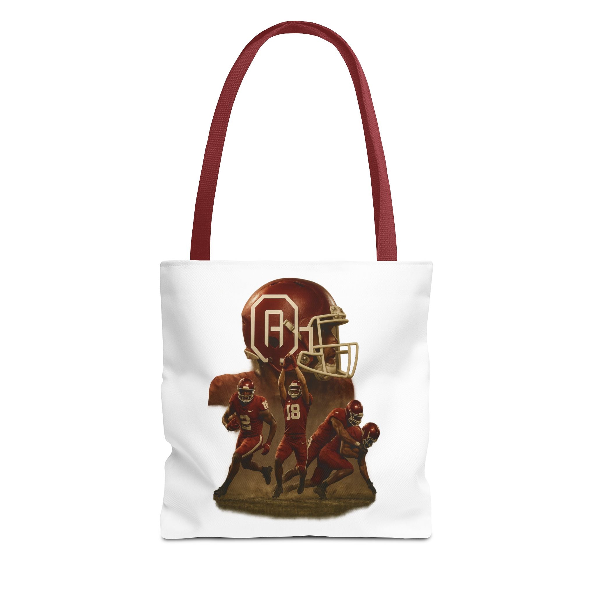 Sporty Tote Bag with Football Design