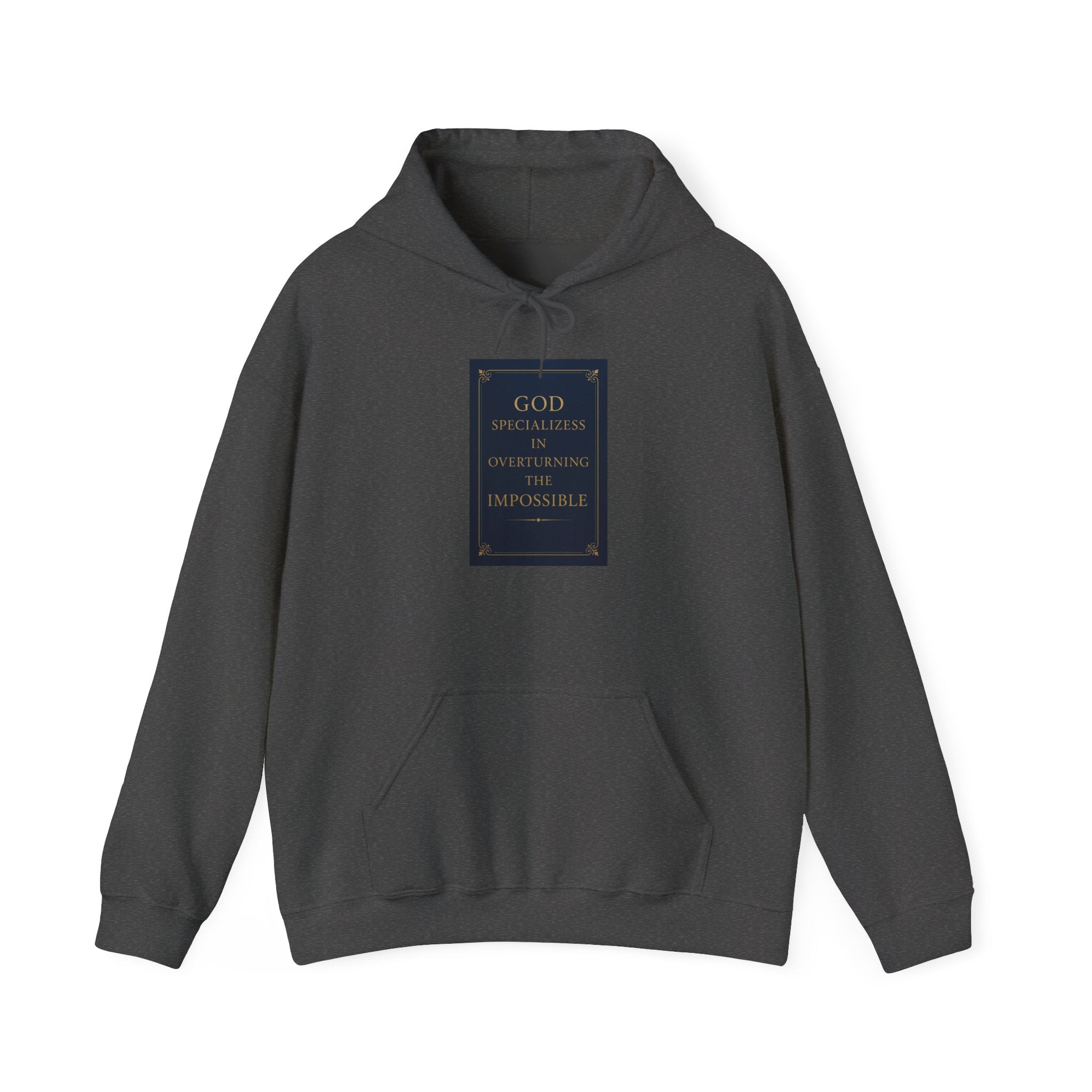Inspirational God Quote Hoodie, Cozy Sweatshirt for Faith, Religion Gift, Spiritual Wear, Unisex Hooded Sweatshirt