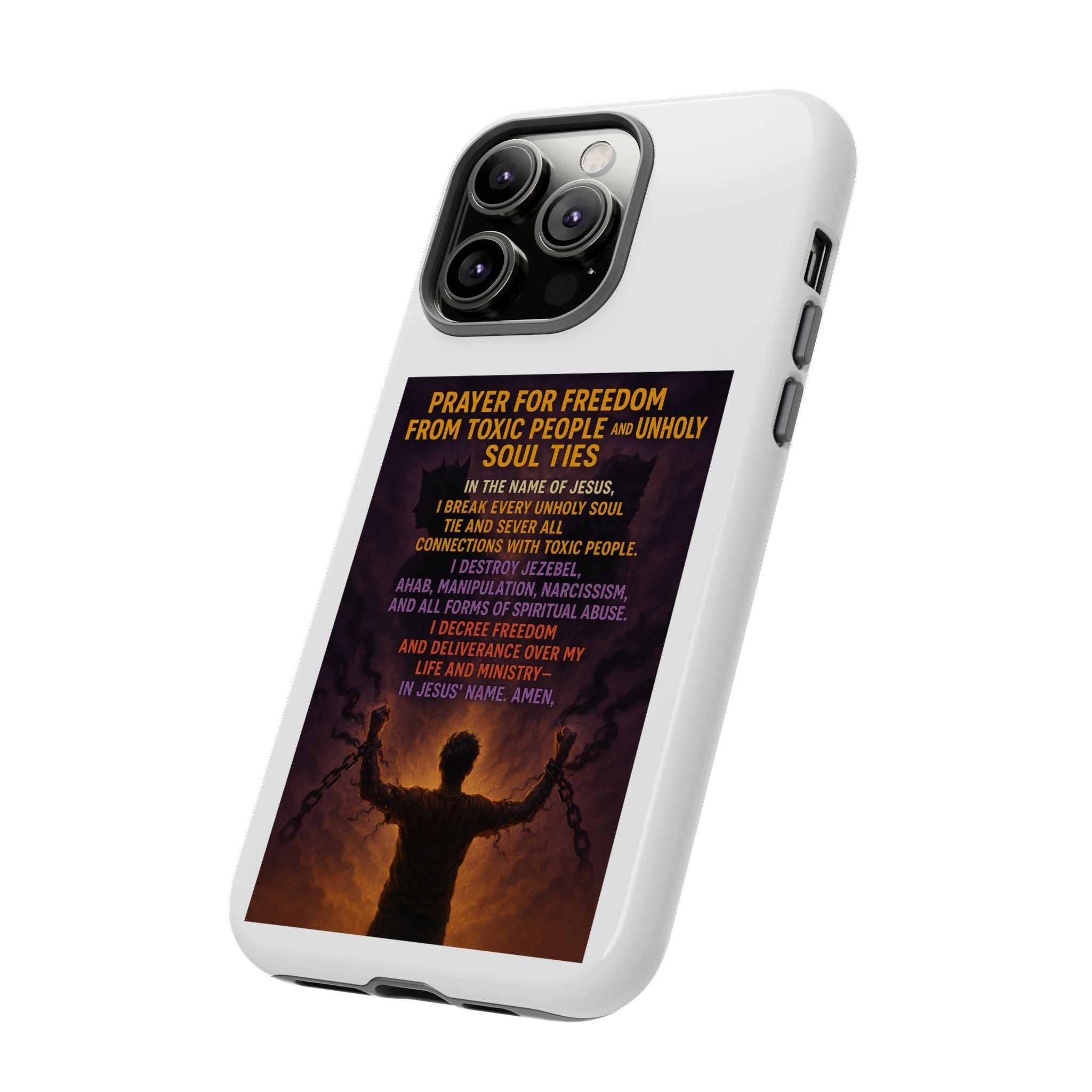 Tough Cases: Empowering Phone Case with Inspirational Prayer