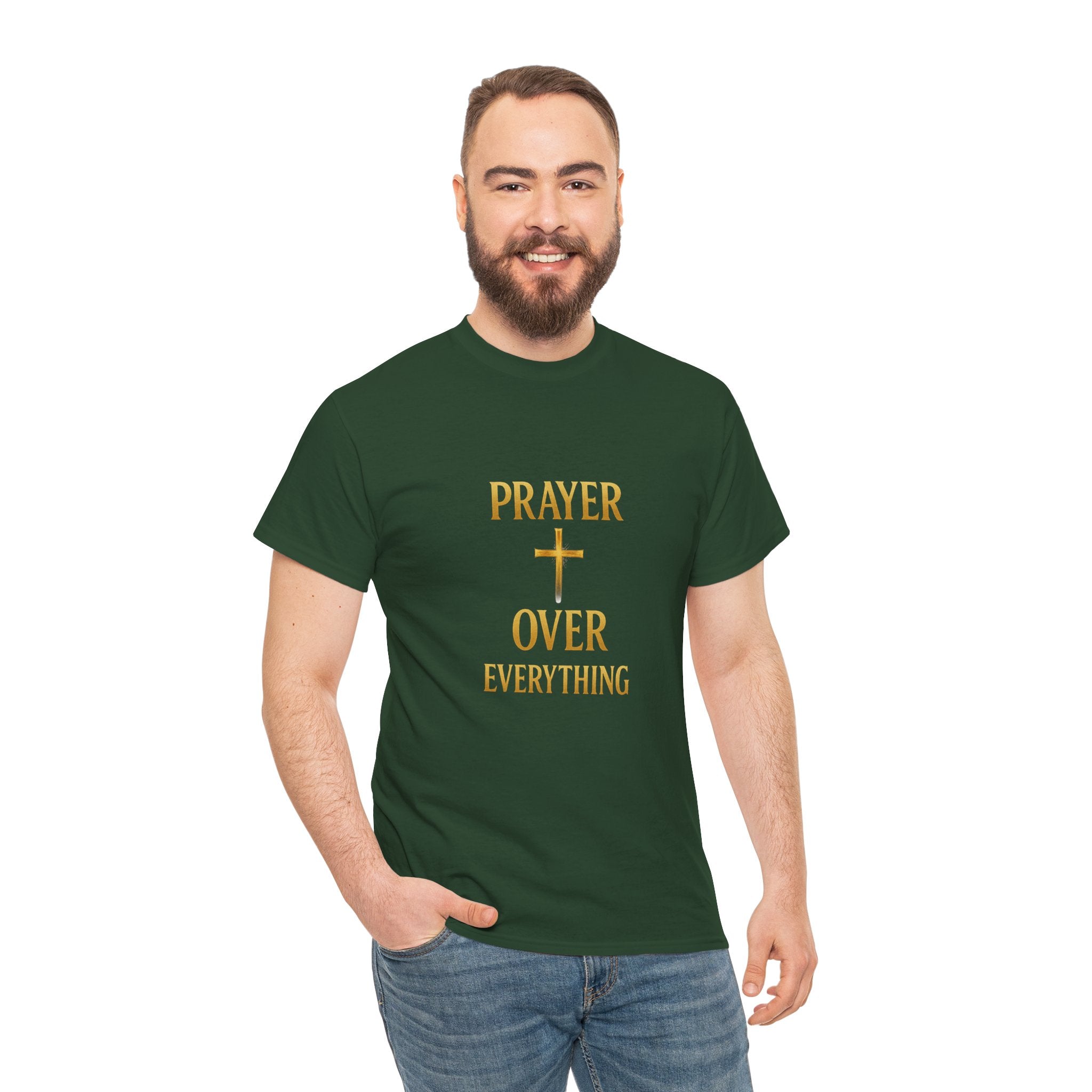 Prayer Over Everything Unisex Heavy Cotton Tee
