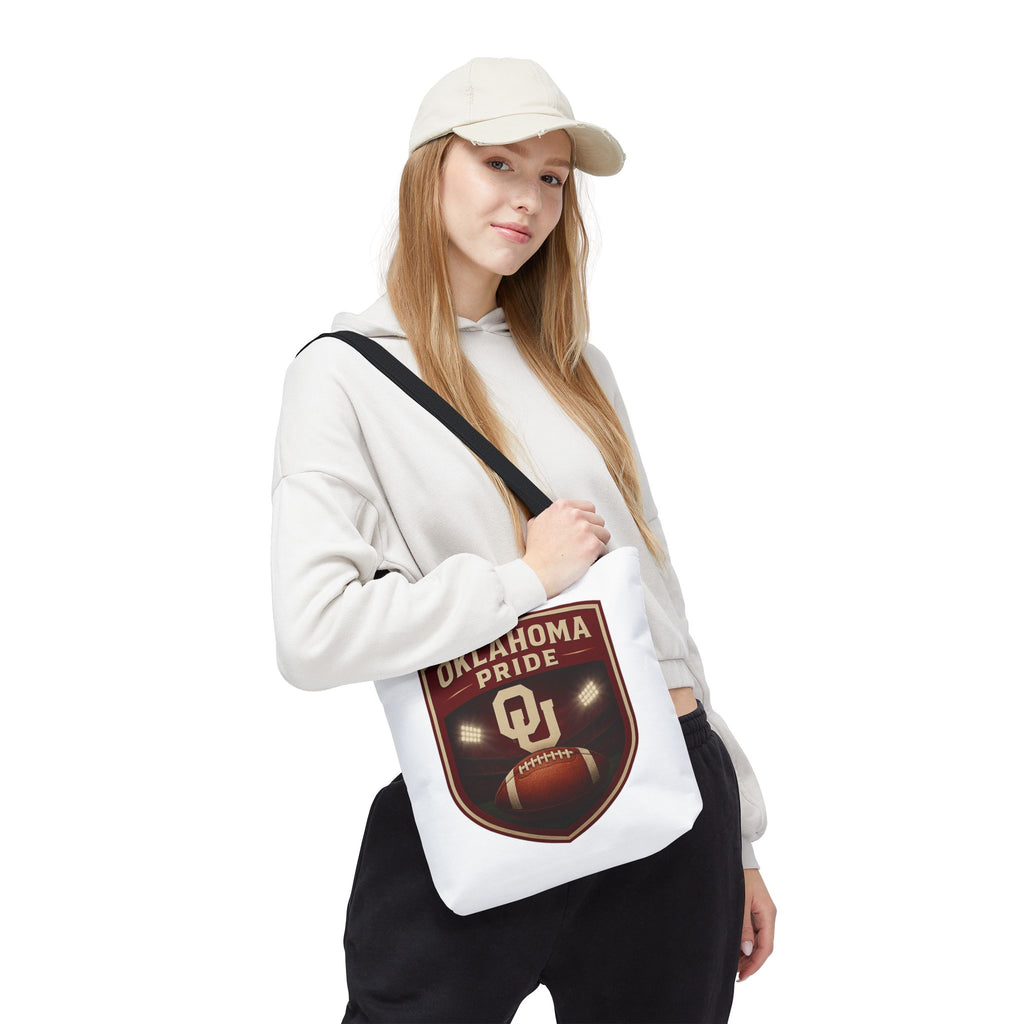 Oklahoma Pride Football Tote Bag