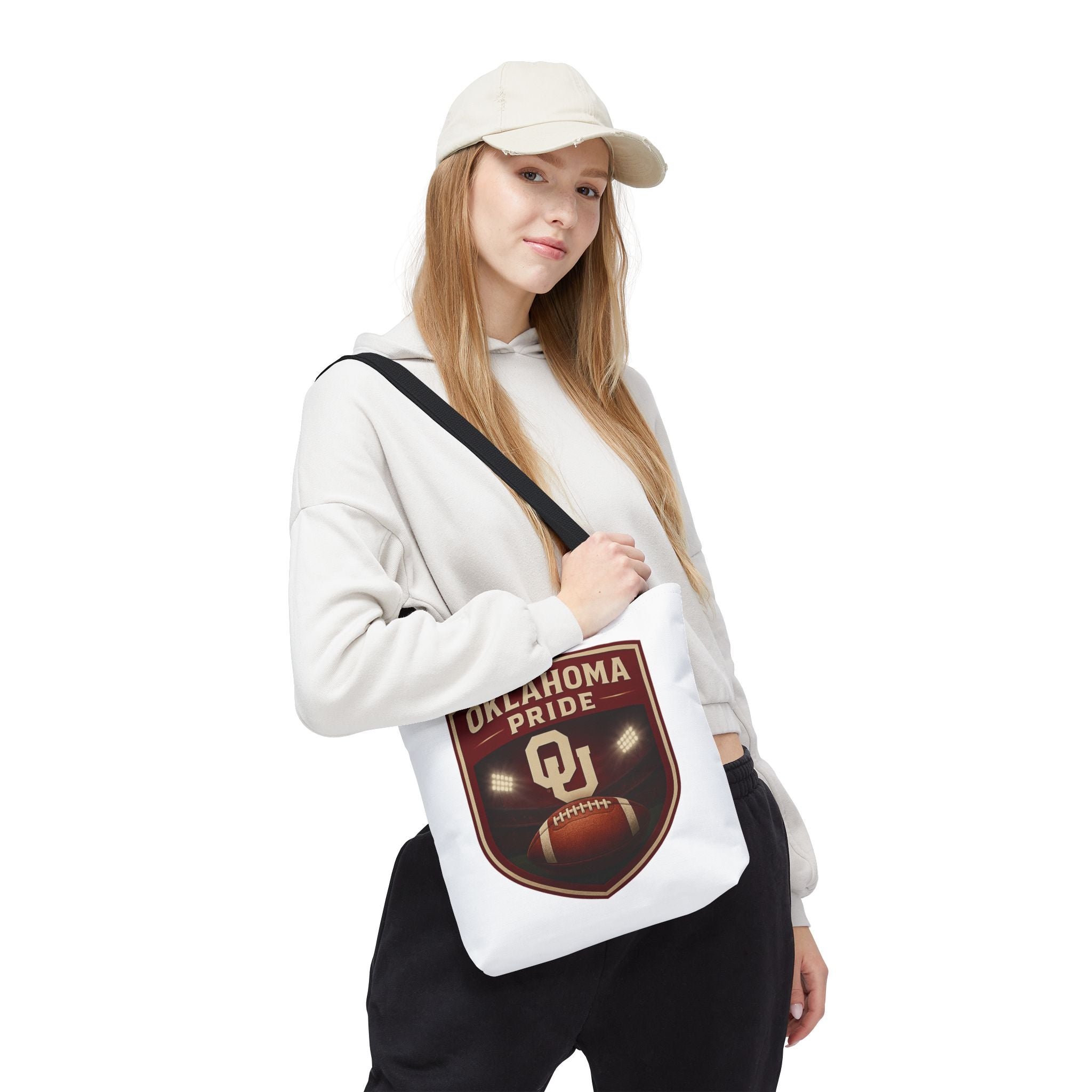 Oklahoma Pride Football Tote Bag