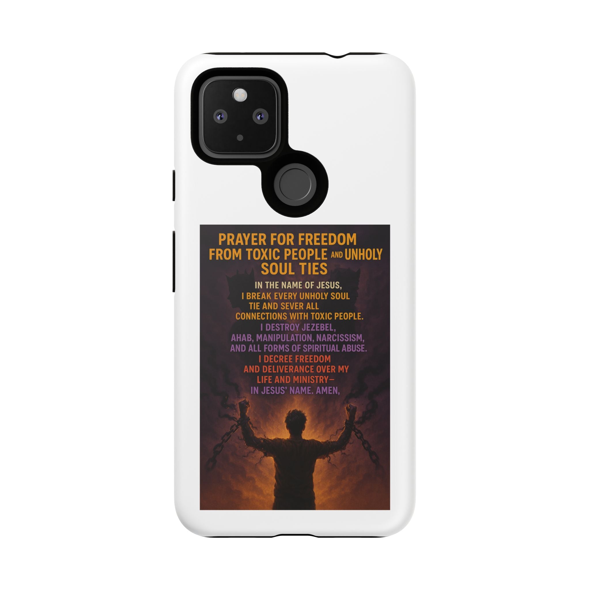 Tough Cases: Empowering Phone Case with Inspirational Prayer