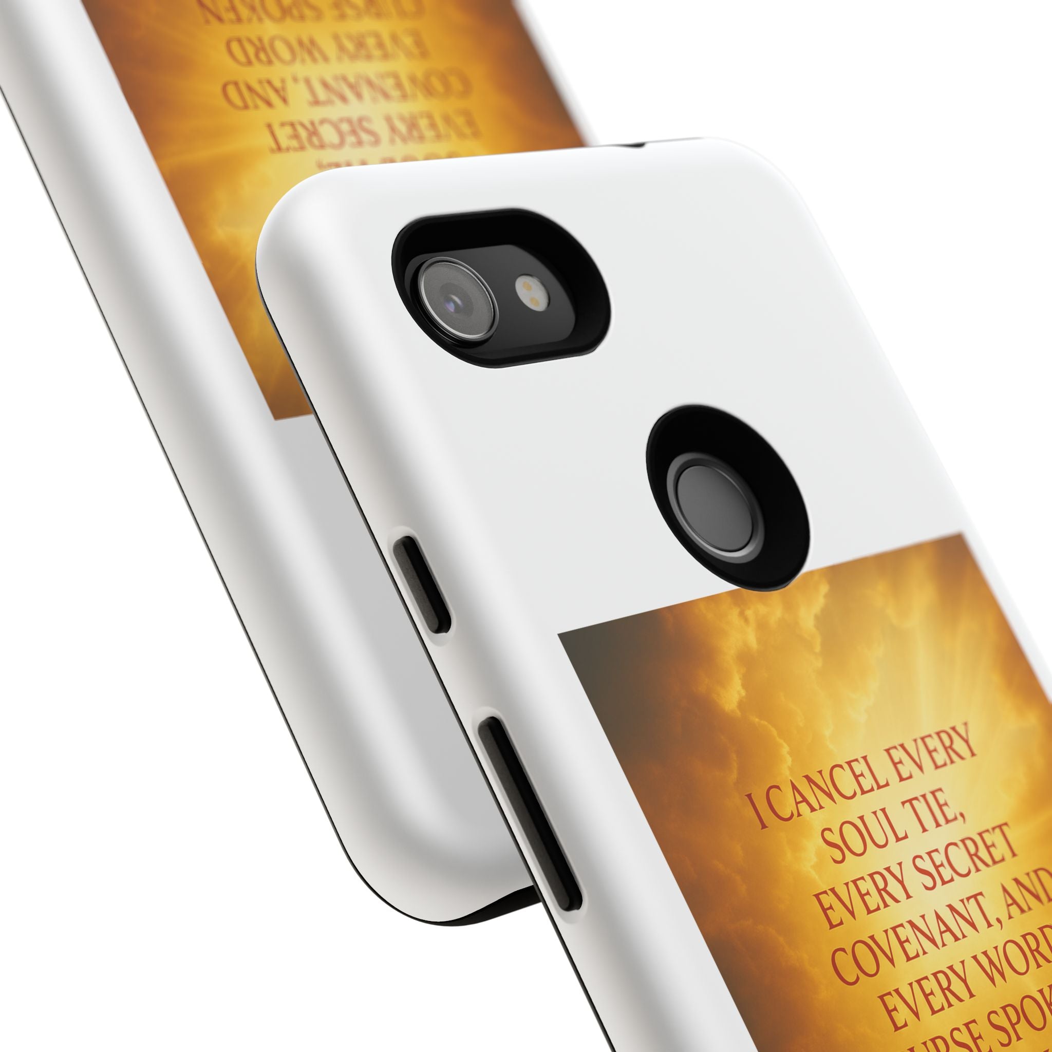 Inspirational Phone Case: Walk in Freedom and Fire