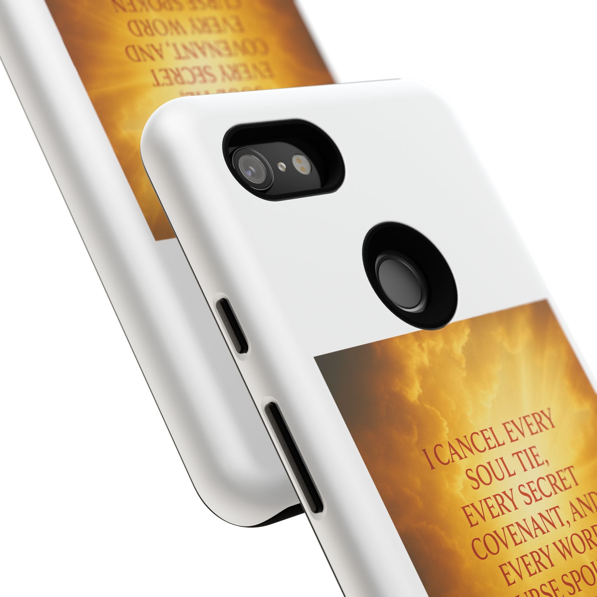 Inspirational Phone Case: Walk in Freedom and Fire