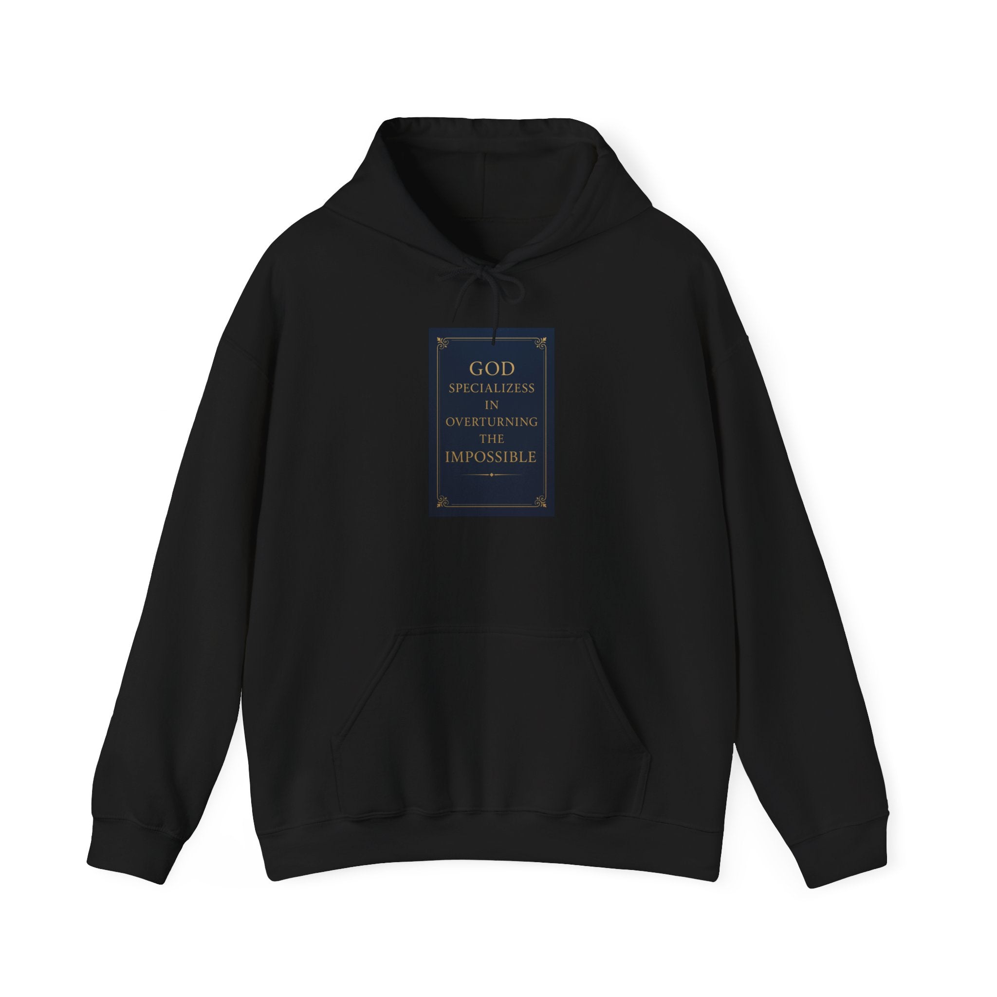 Inspirational God Quote Hoodie, Cozy Sweatshirt for Faith, Religion Gift, Spiritual Wear, Unisex Hooded Sweatshirt