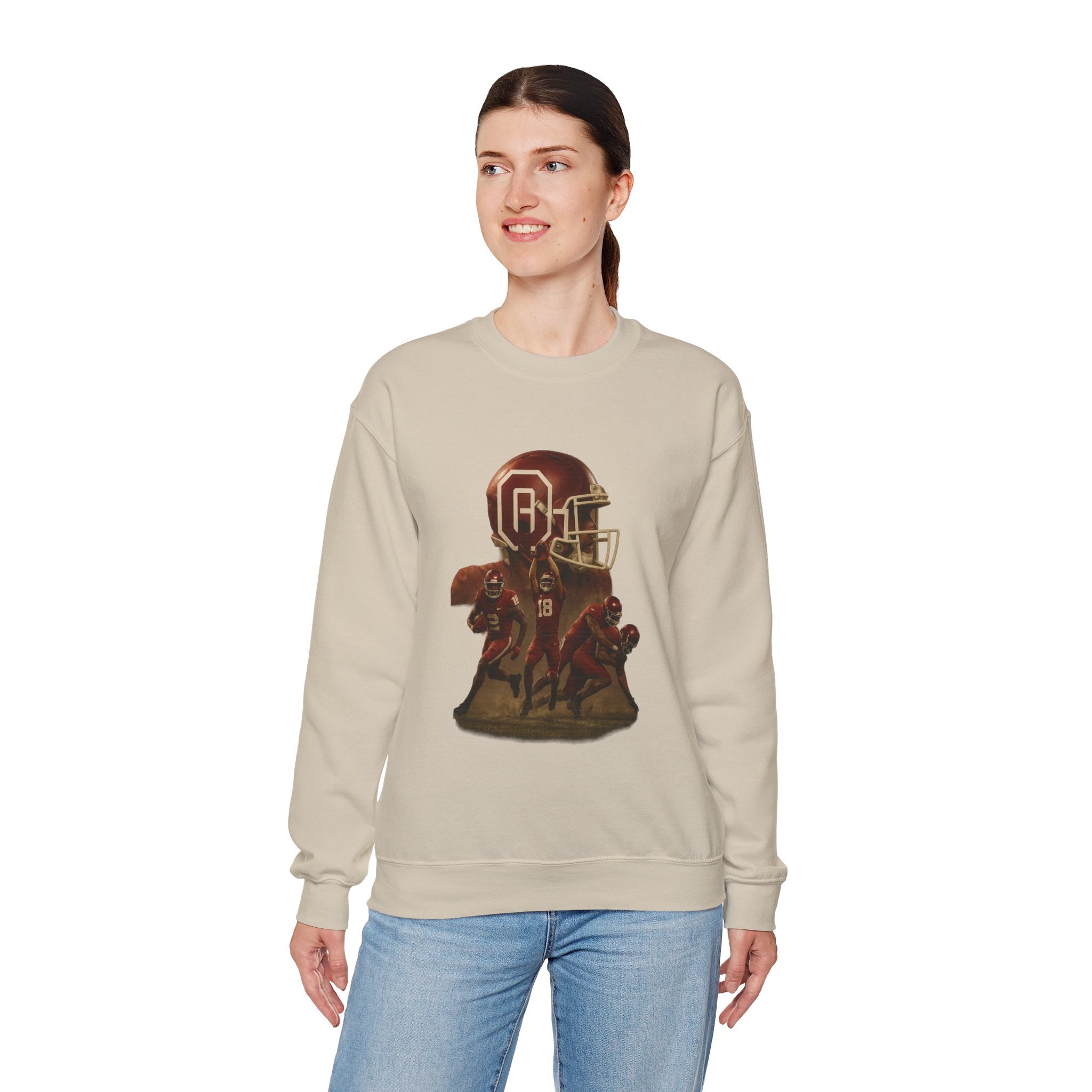 Vintage Football Crewneck Sweatshirt