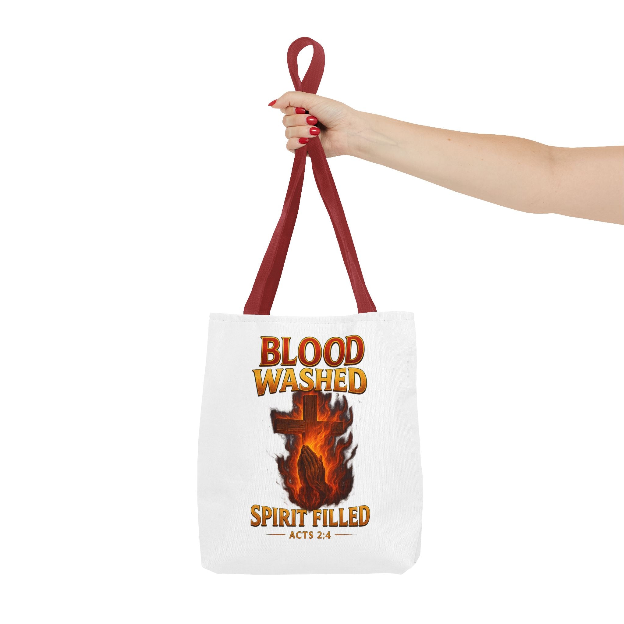 Blood Washed Spirit Filled Tote Bag