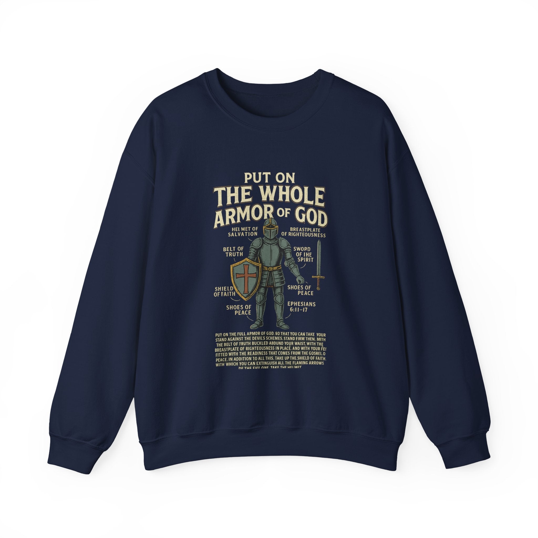 Faith-Inspired Armor of God Crewneck Sweatshirt