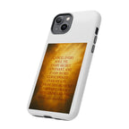 Inspirational Phone Case: Walk in Freedom and Fire