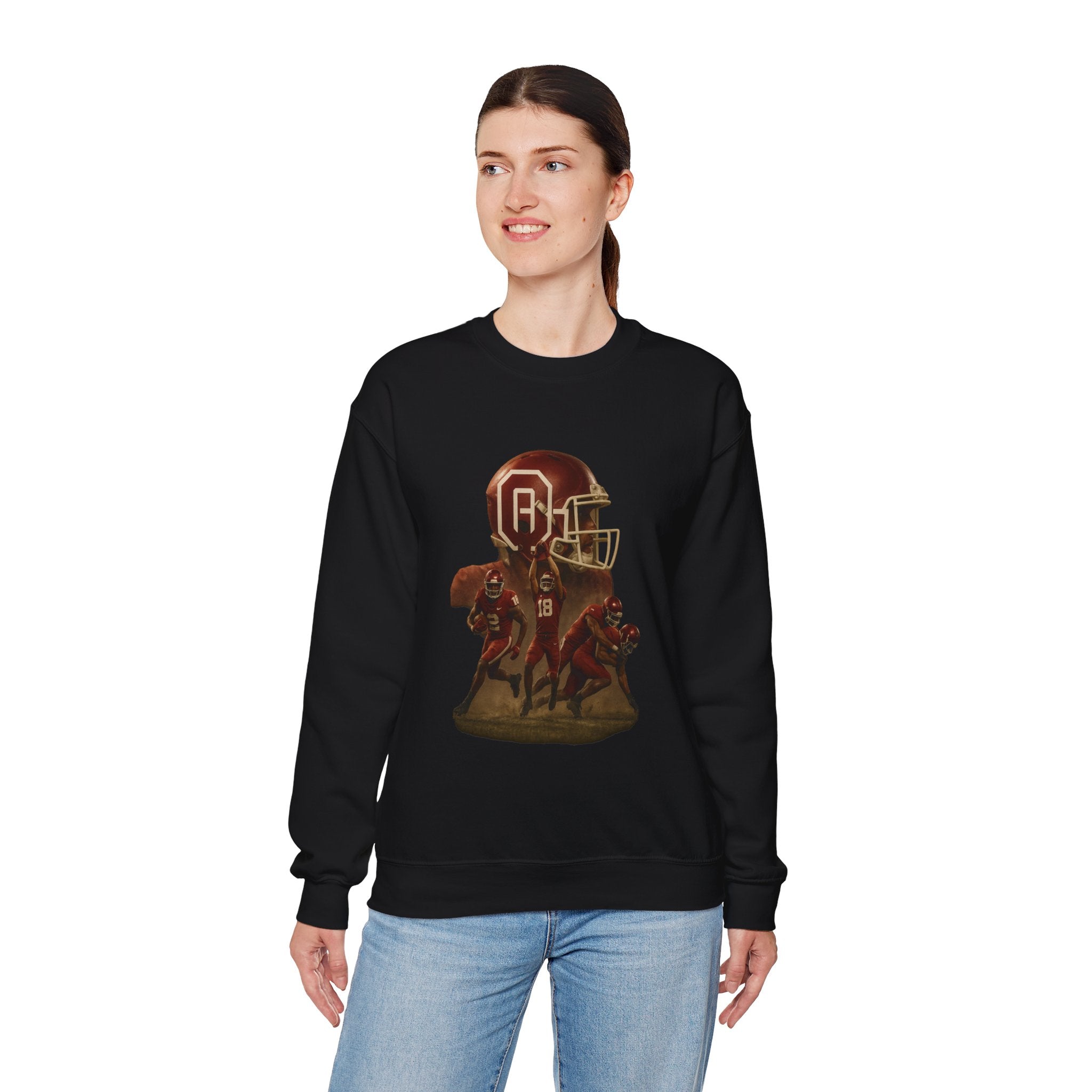 Vintage Football Crewneck Sweatshirt