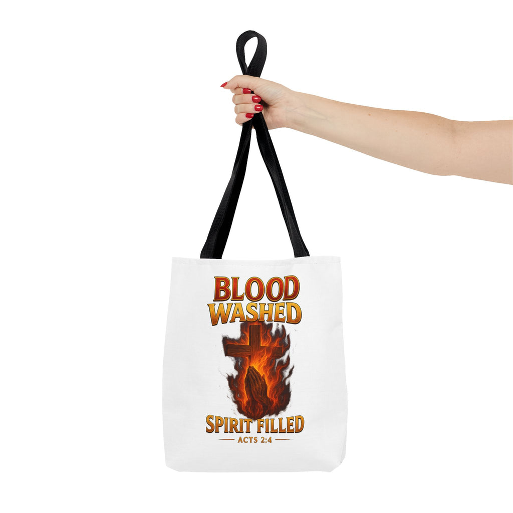 Blood Washed Spirit Filled Tote Bag