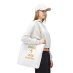 Faith-Inspired Tote Bag - "Prayer Over Everything"