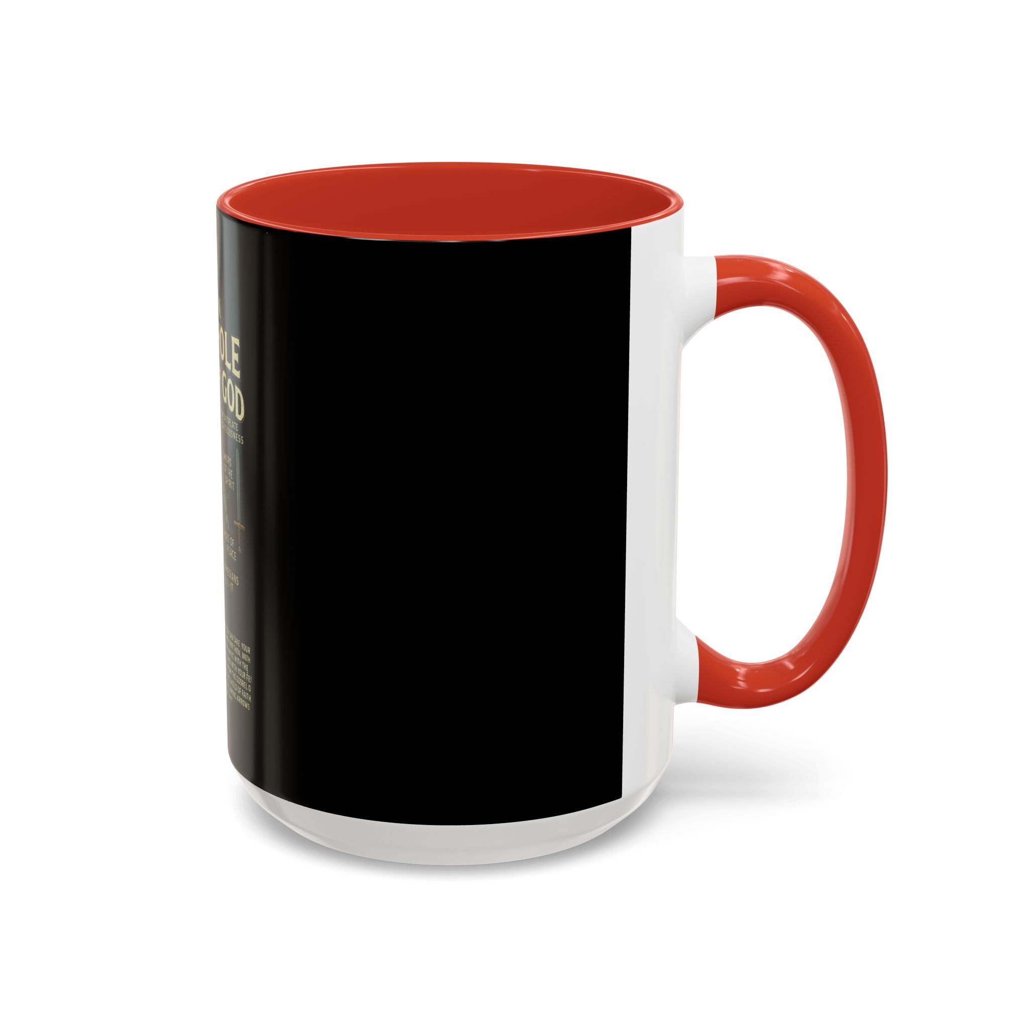 Faith-Inspired Black Coffee Mug